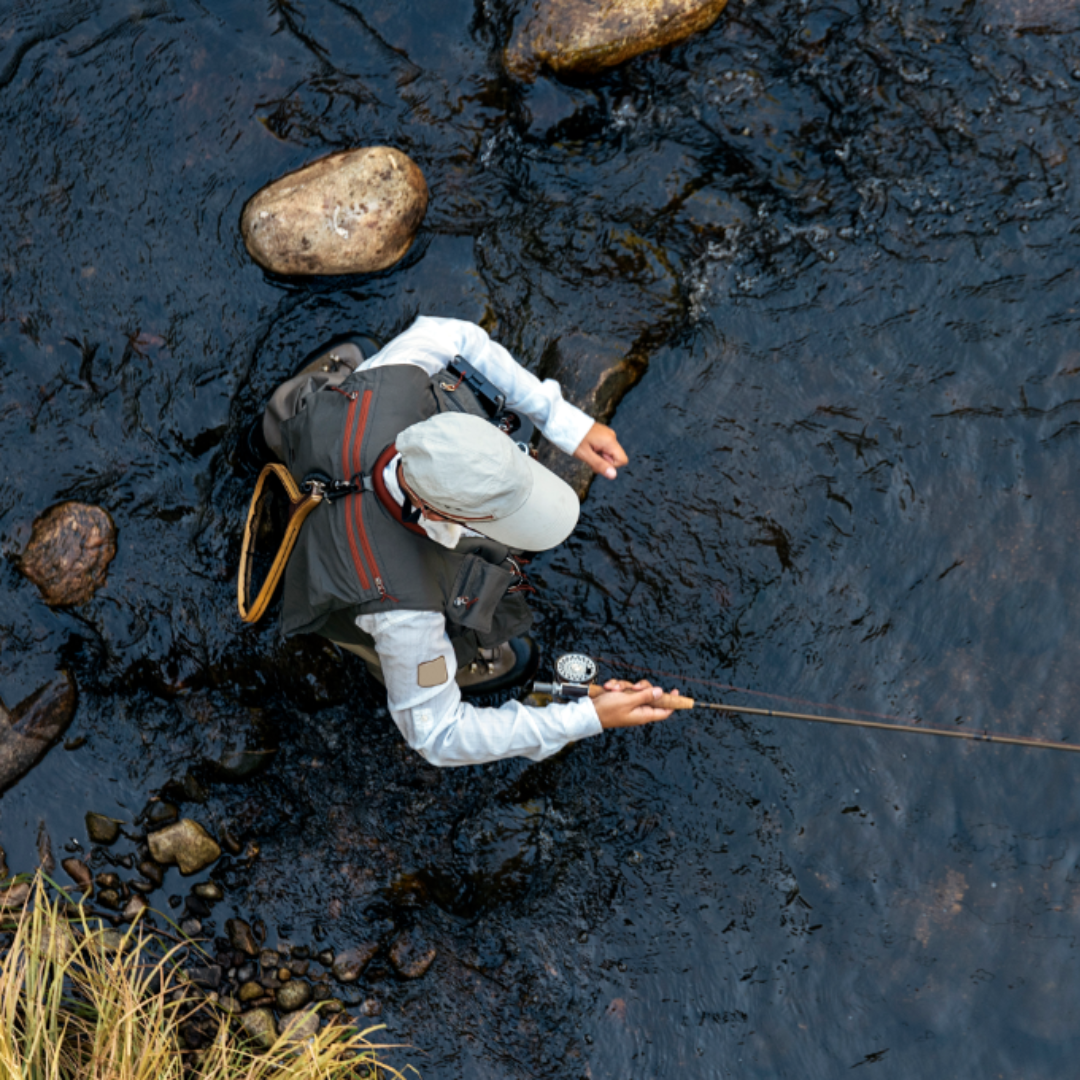 Fly fisherman image