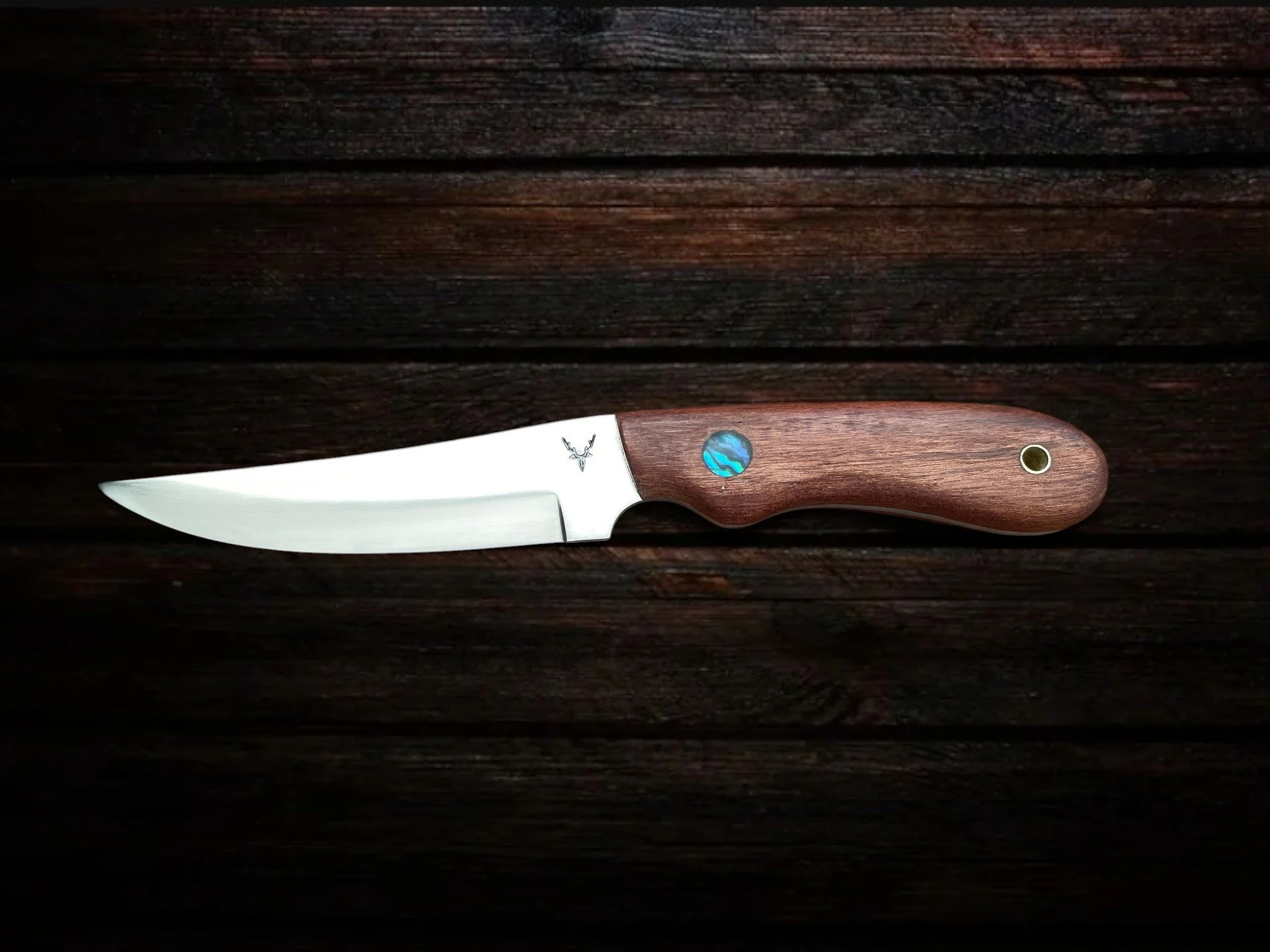 Bird & Trout Knife - Rata & Paua