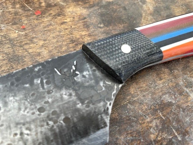 6 inch chef knife licorish close up