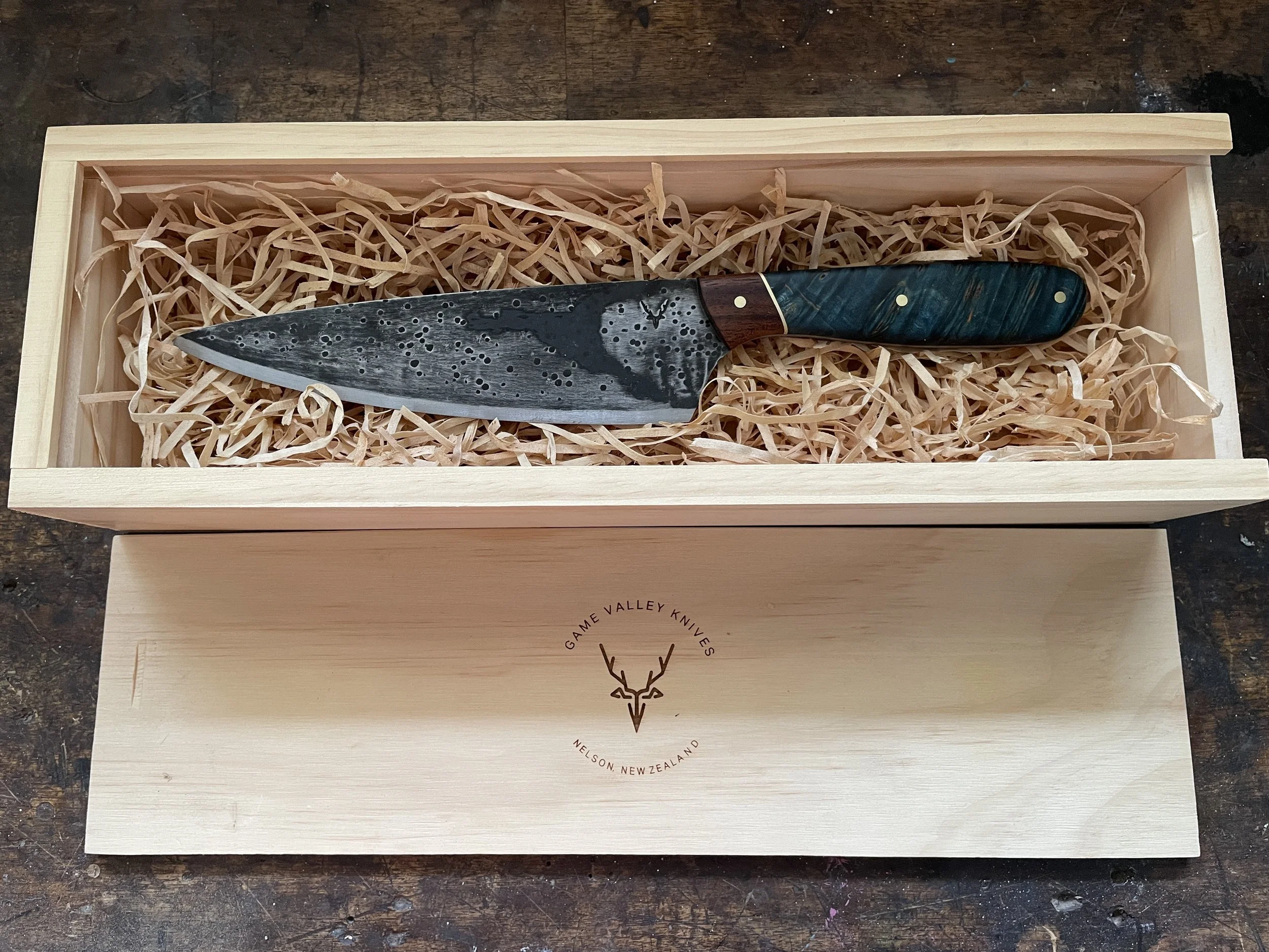 Curly Birch 7" Chef in gift box