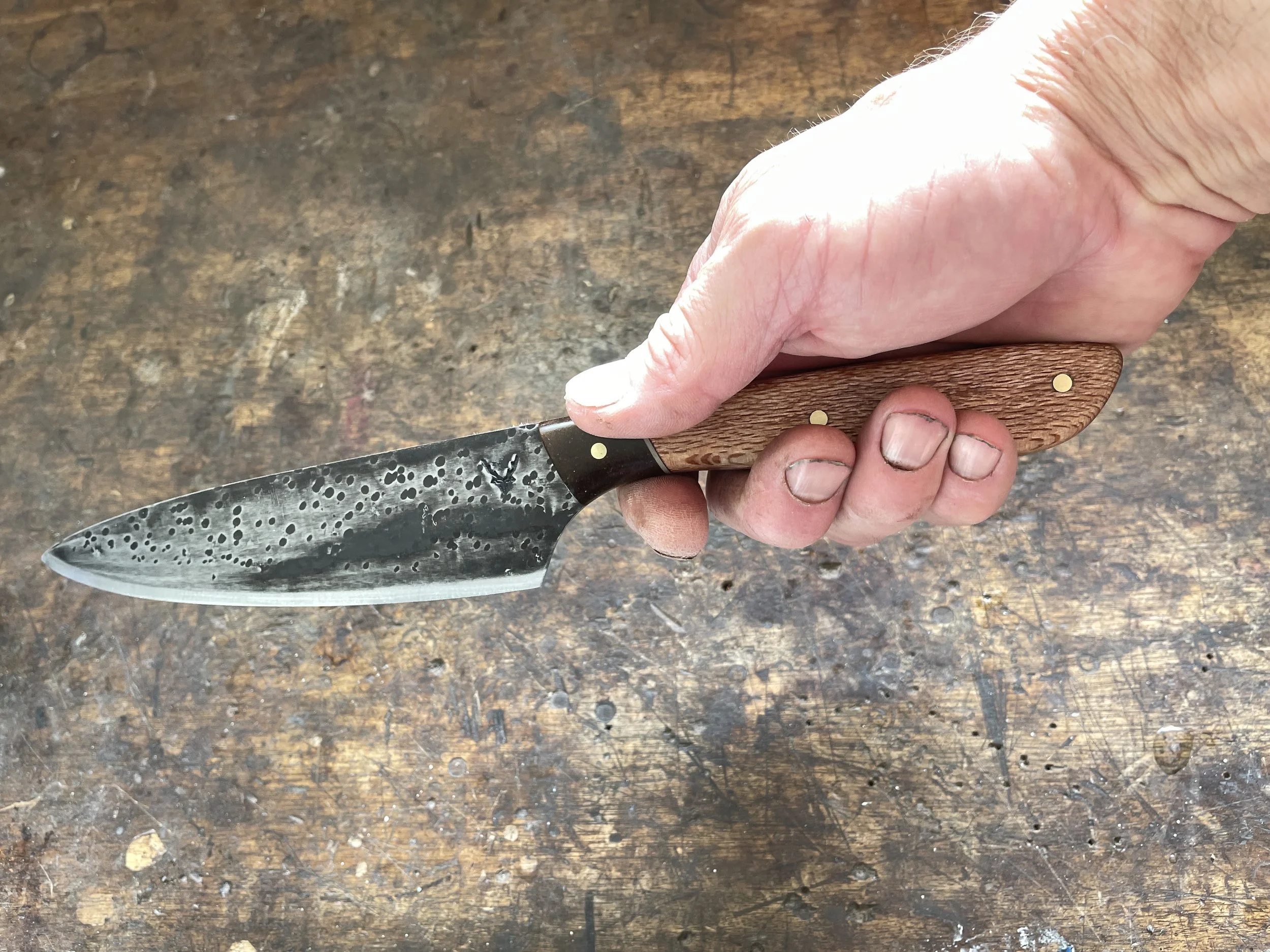 6 inch chef knife rewarewa in the hand