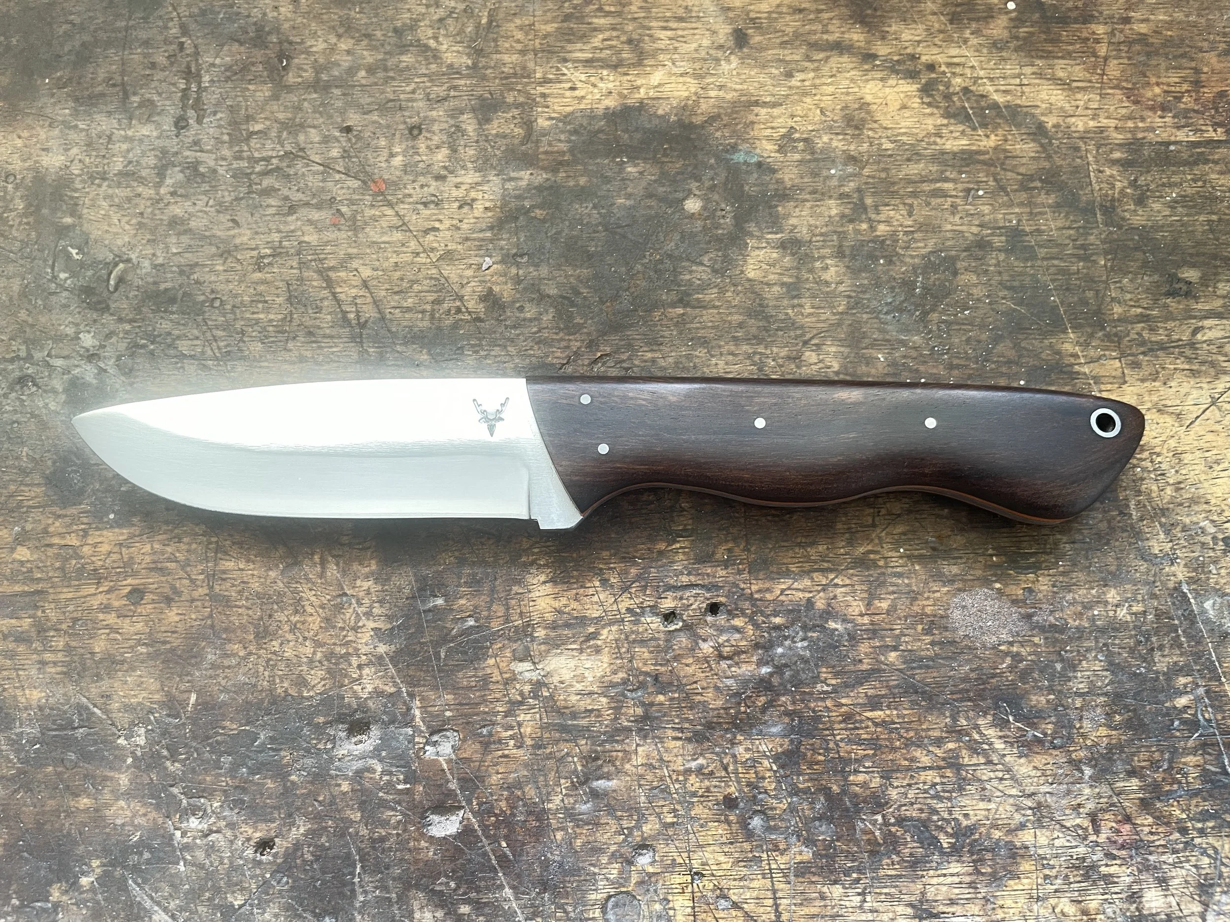 Classic Hunter Knife - Ebony Wood