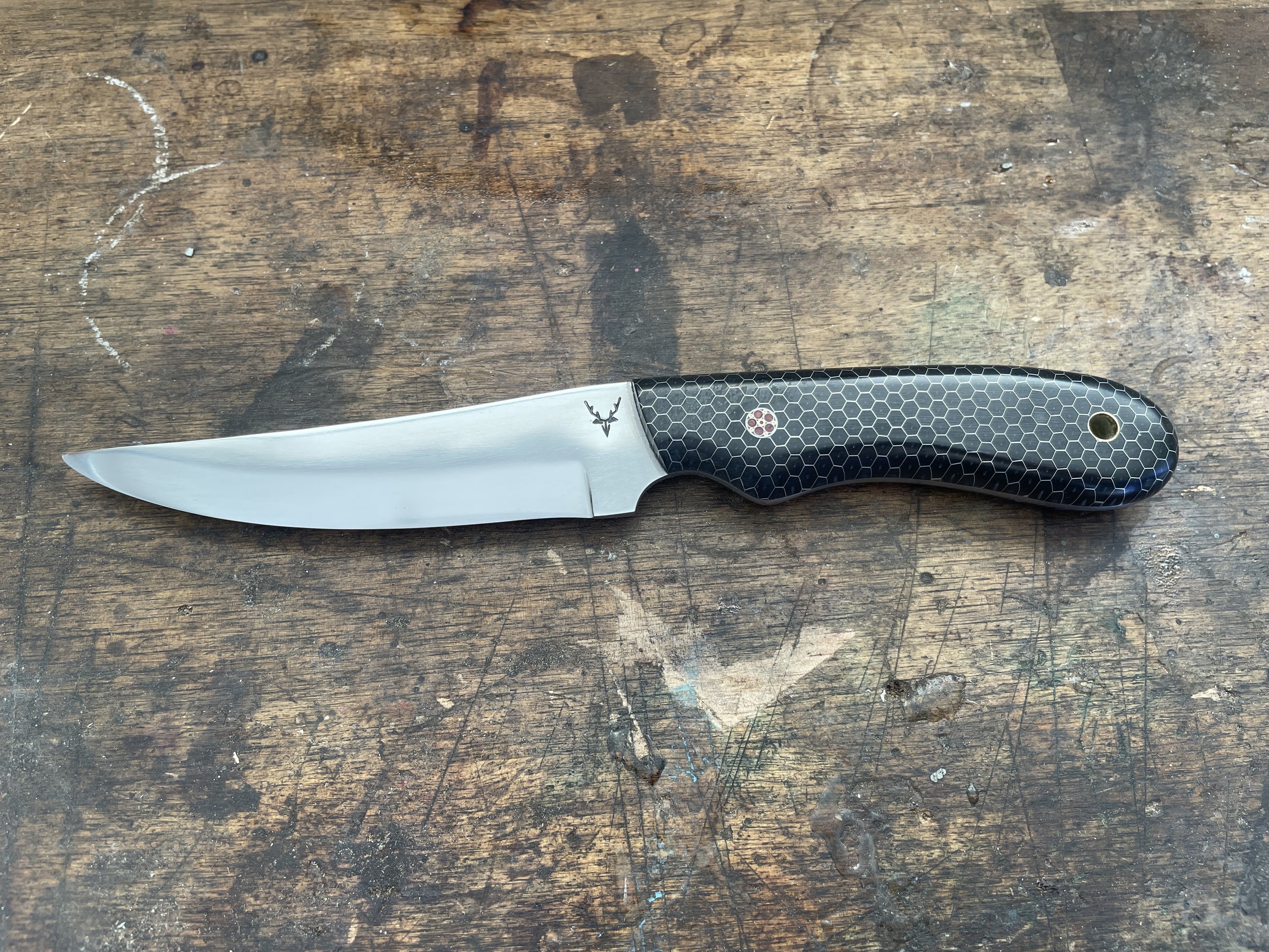 Bird & Trout Honeycomb facing left