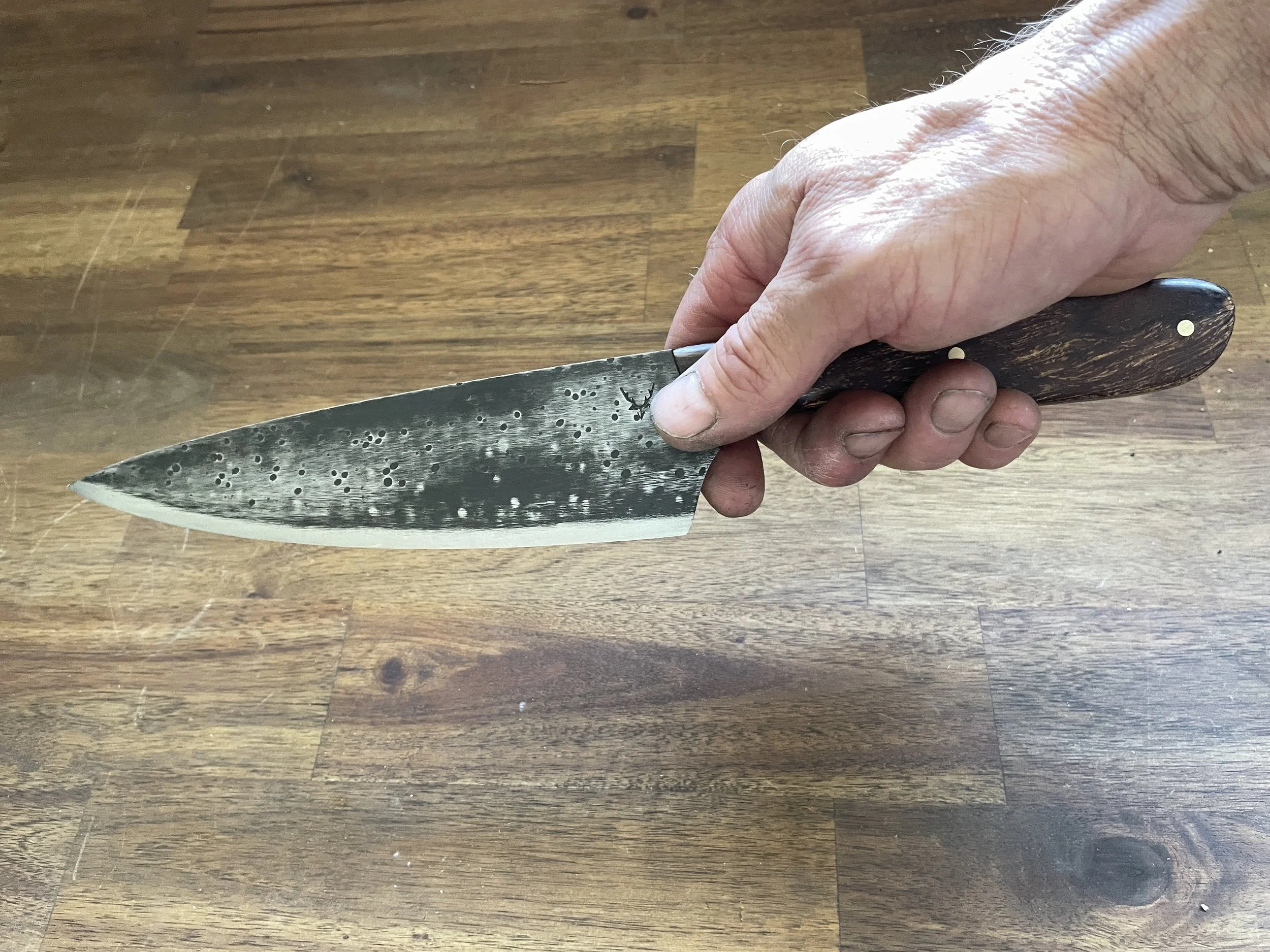 7 Inch Chef Knife in the hand.JPG