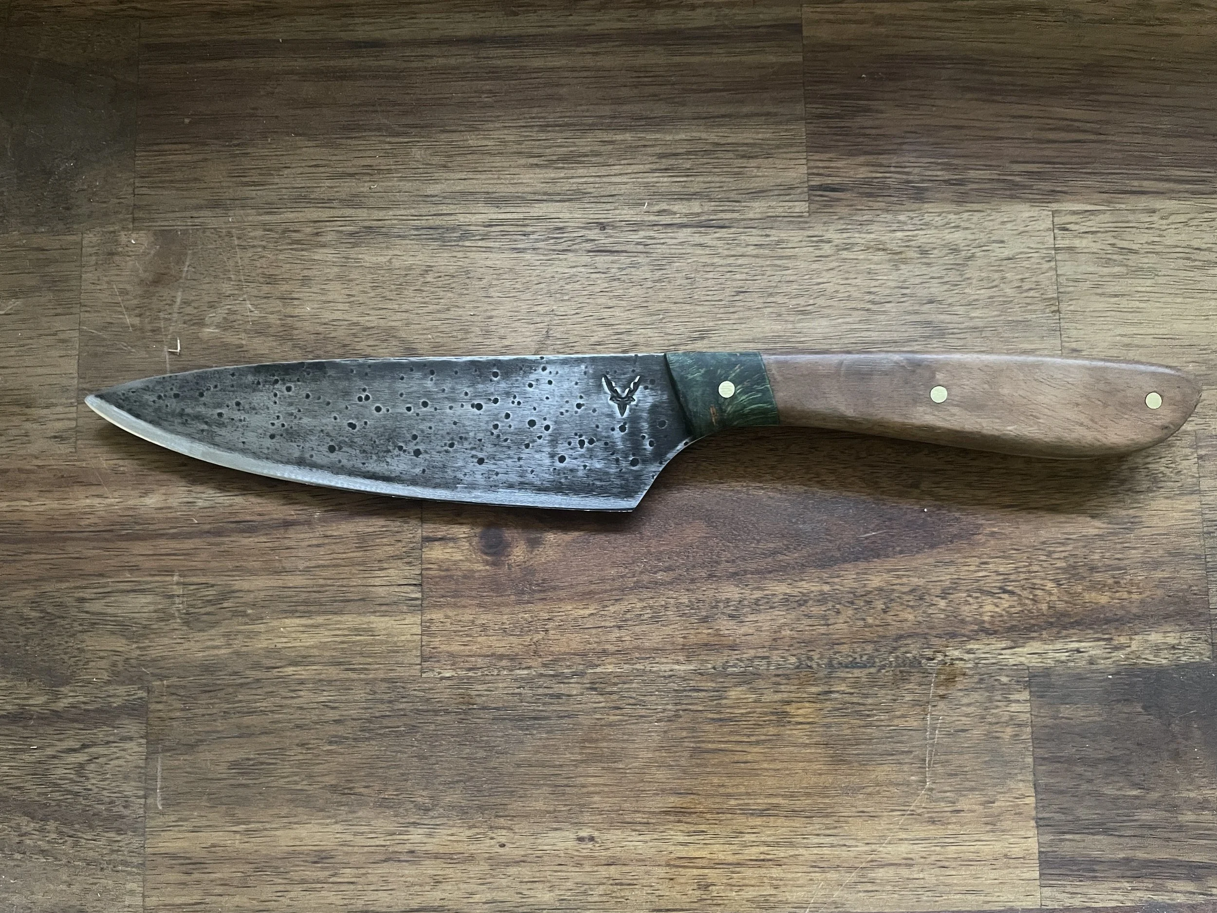 Chef Knife - 6-inch - Walnut & Curly Birch