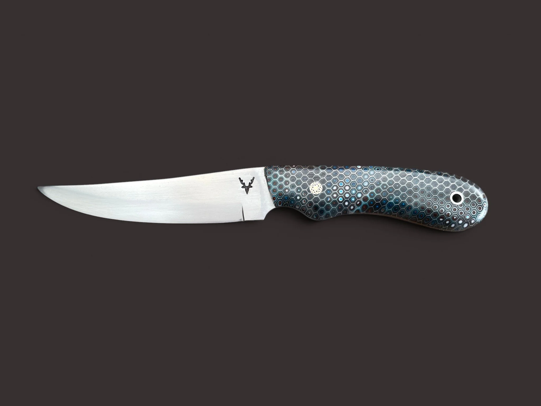 Bird & Trout Knife - Honeycomb Resin