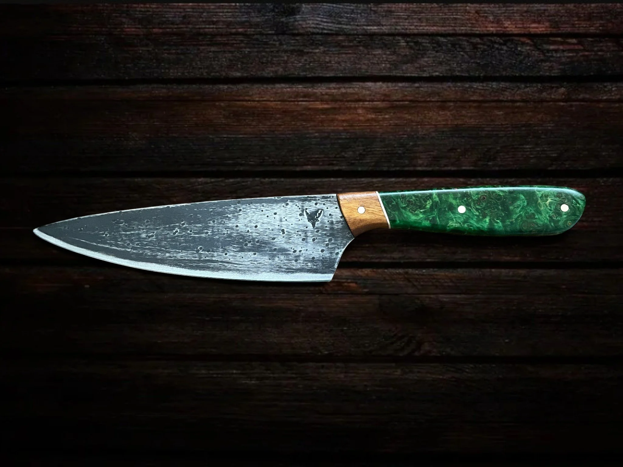 Chef Knife - 7-inch - Curly Birch & Teak