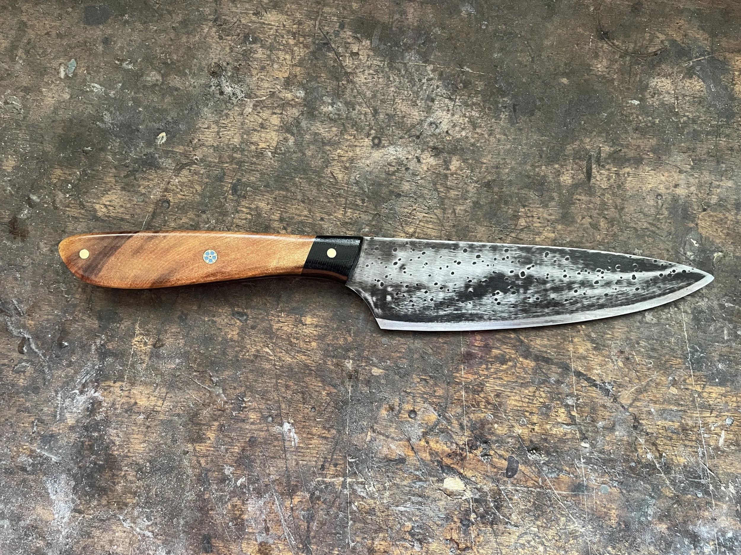 Kauri 6 inch chef knife facing right