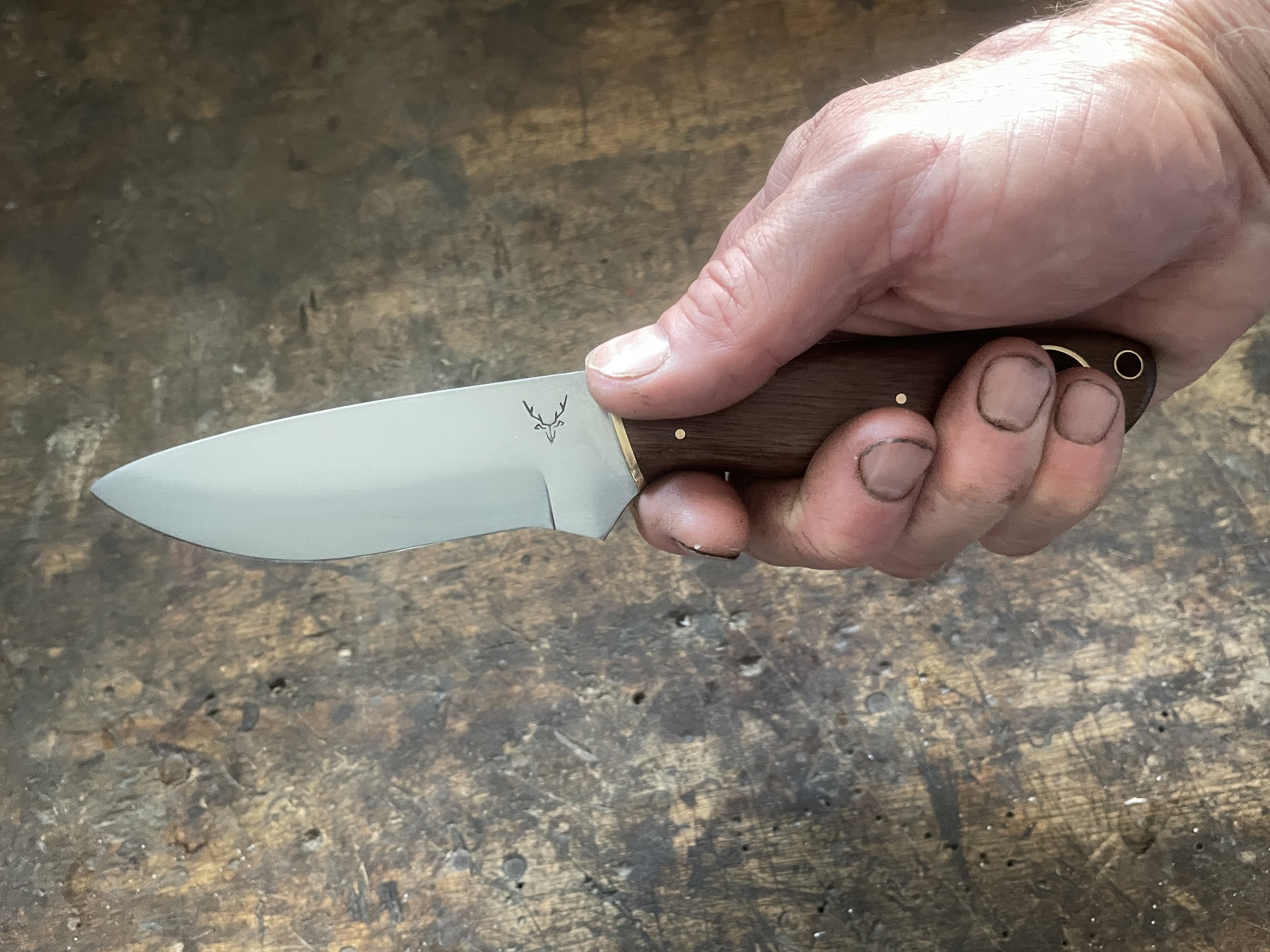 Fishing Companion knife in the hand