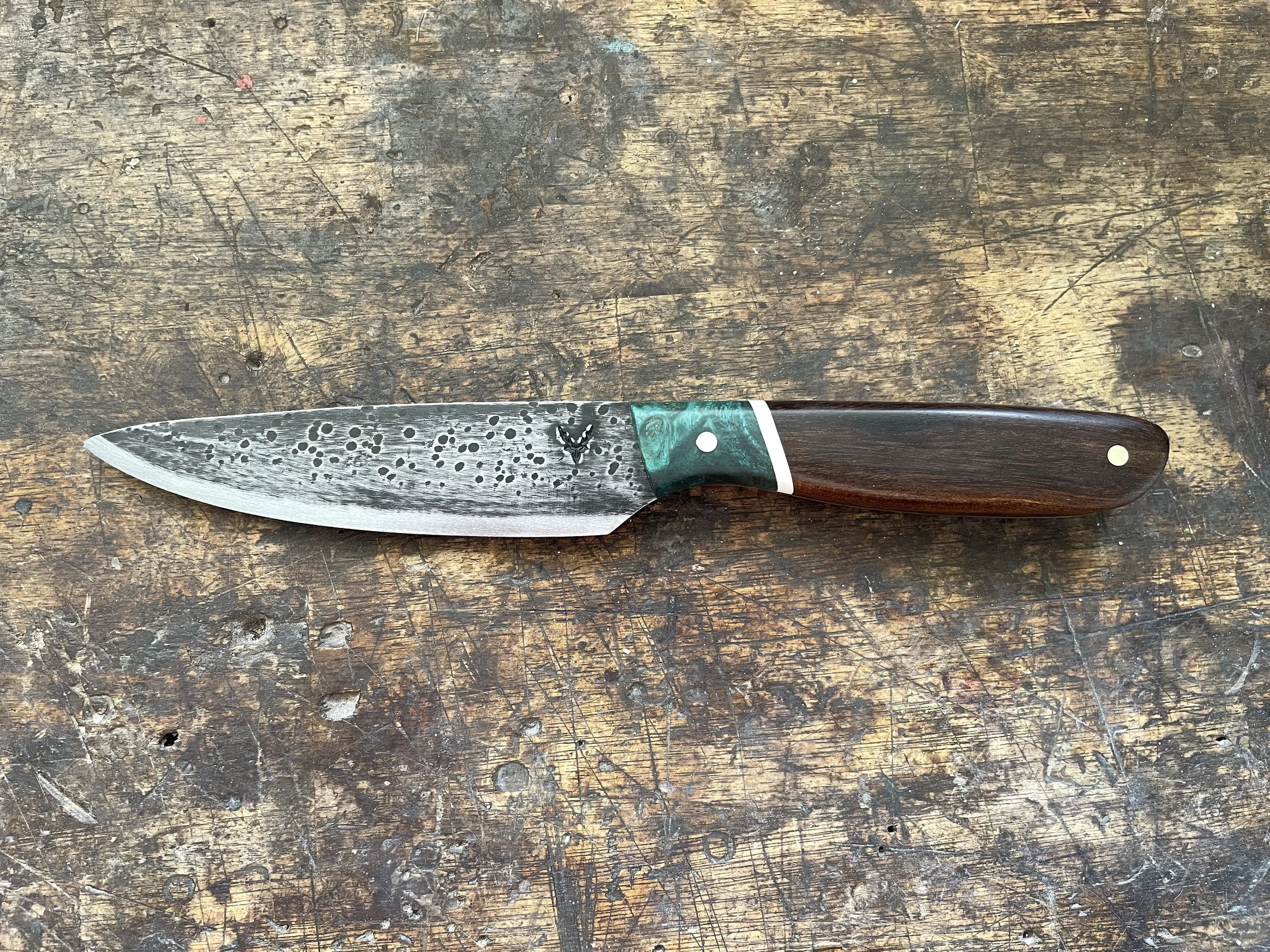 Utility Knife - 4-inch - Ebony & Amboyna Burl