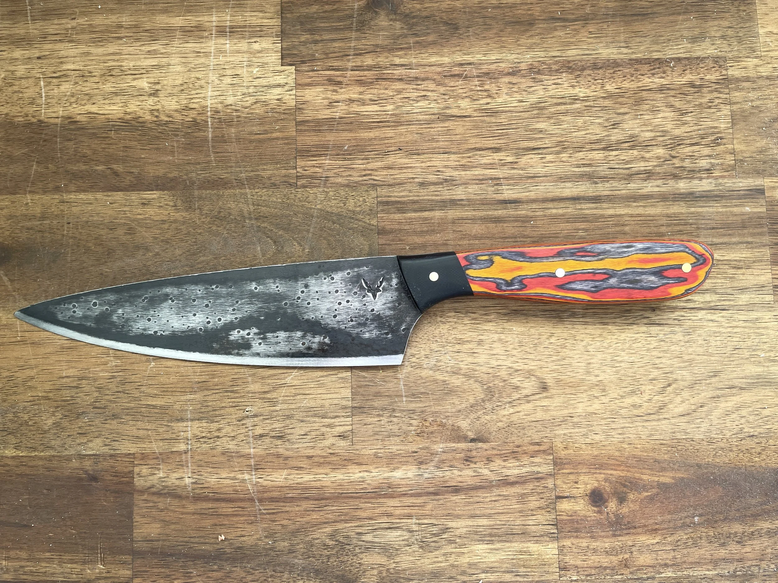Multi-colour Chef Knife facing left
