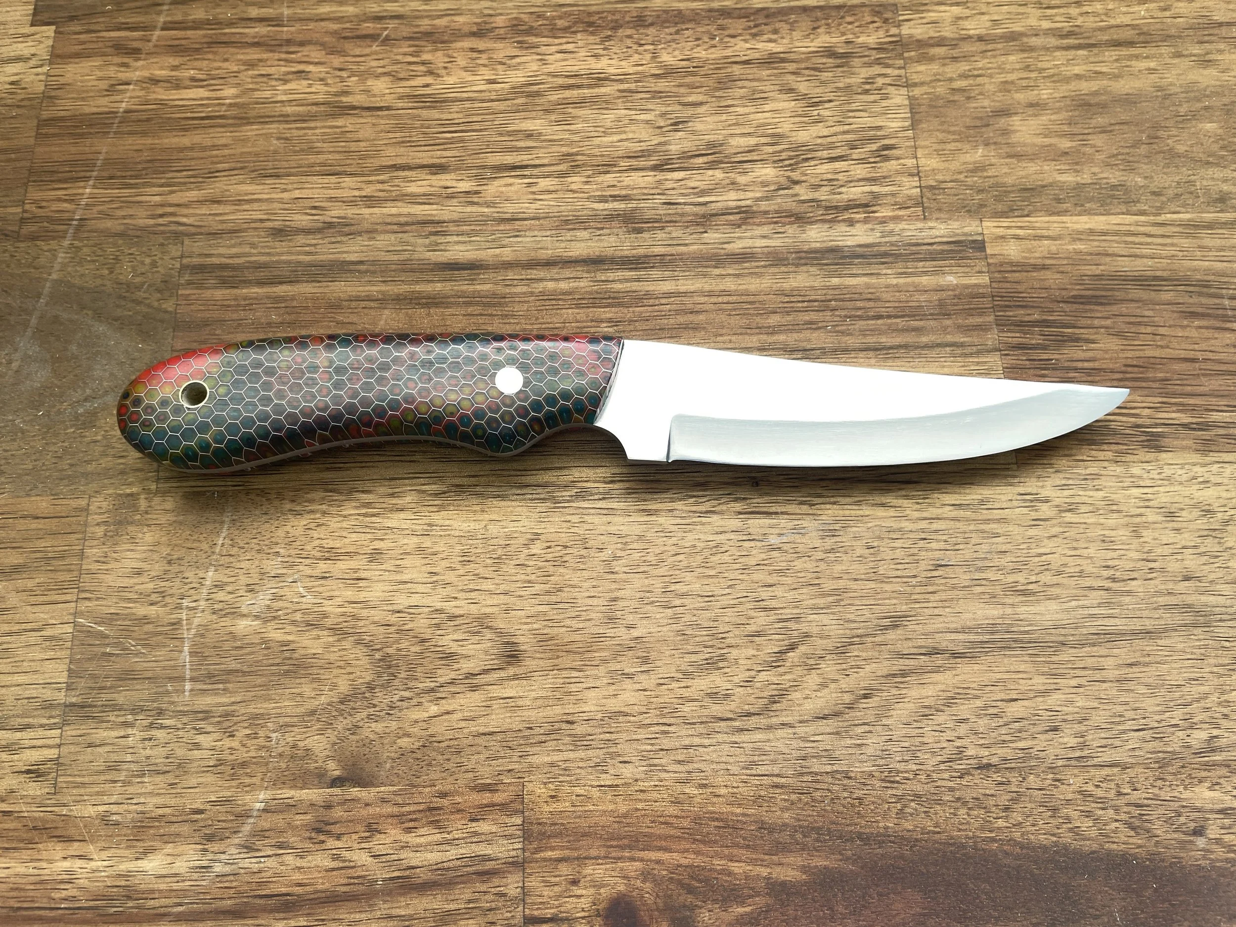 Honeycomb Bird & Trout facing right