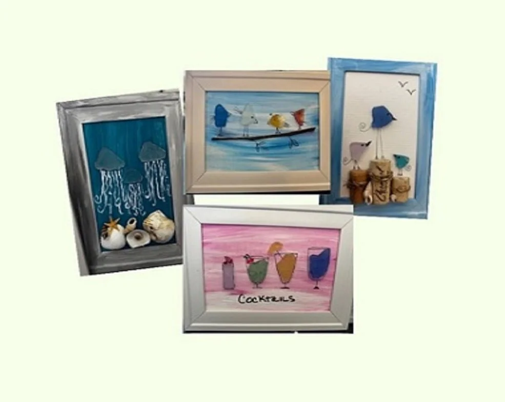 Sea Glass Art Class with Dawn