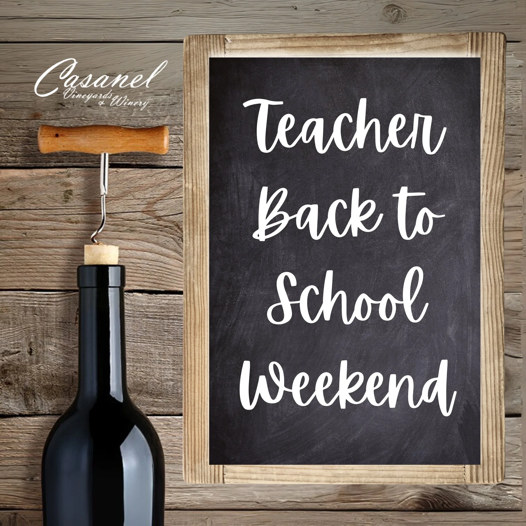 Teacher Back to School Weekend