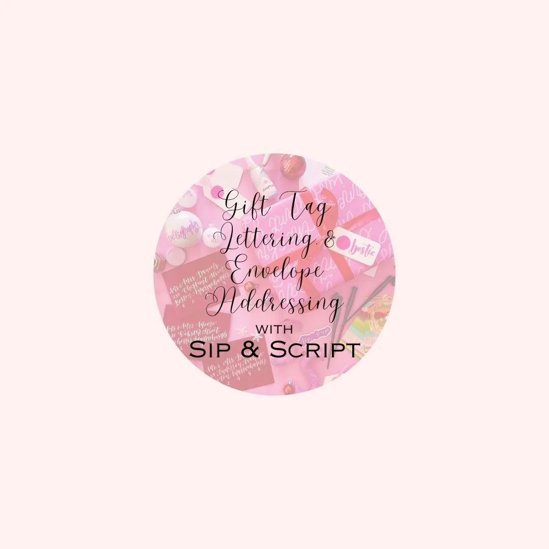 Modern Calligraphy Workshop with Sip &amp; Script