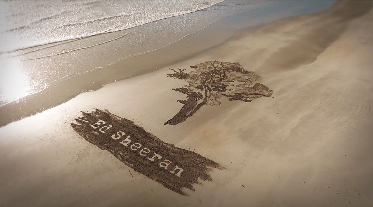 Sand Art on Mount Maunganui Beach, New Zealand