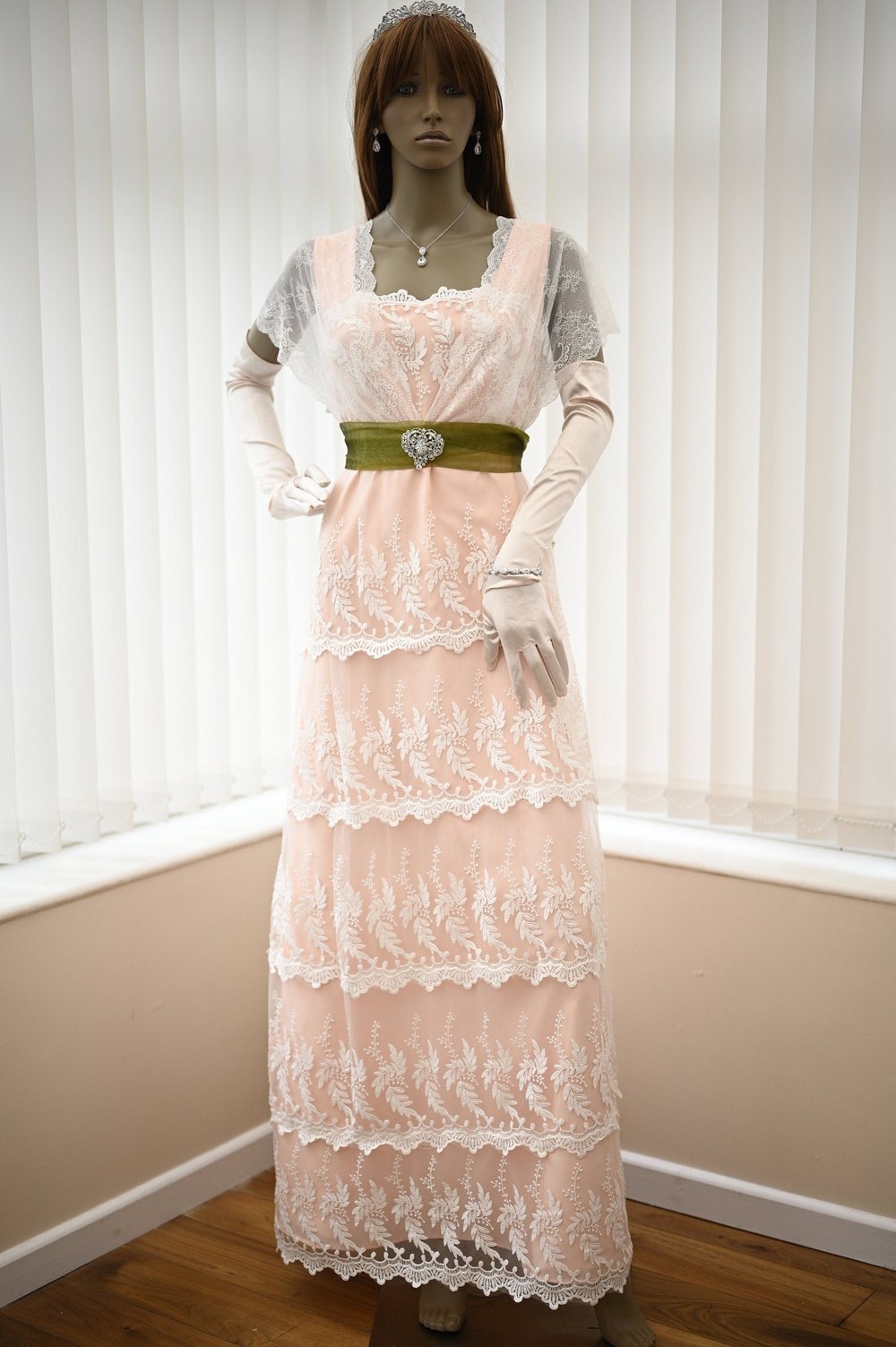 Titanic Rose Lunch Dress in blush — Mona Bocca