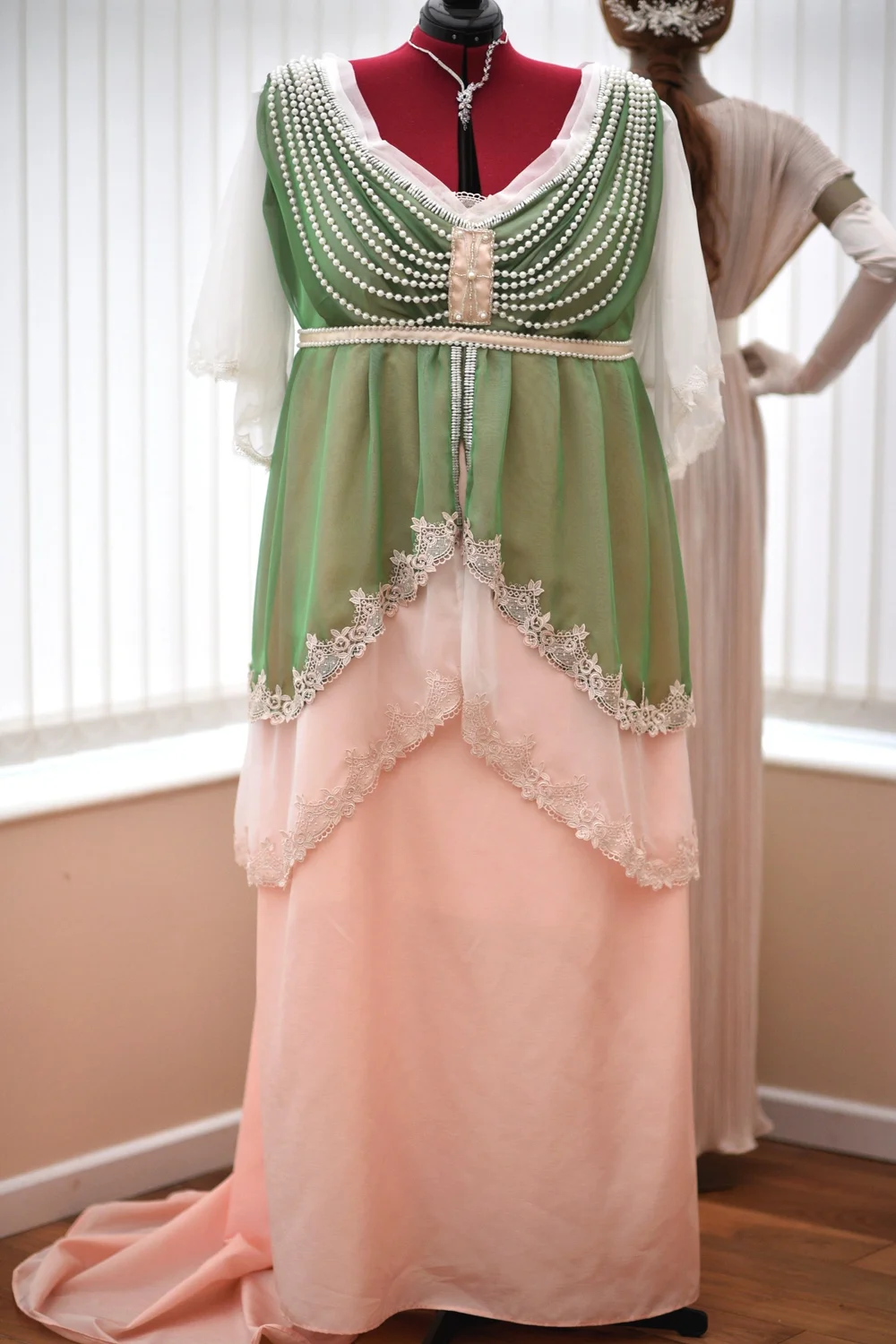 slim fit dress slacks Royalcore Regency Style Princess Dress Green / M I Retro Fairy main image 0