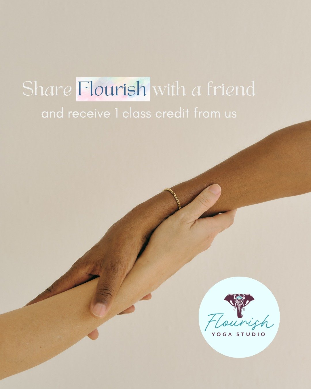 We love when you tell your loved ones about us!

Share our studio with your friends and family and watch them grow, with soulful movement, magical community and dedicated teaching to help them connect and go deeper 💛

#FlourishFriends #ReferralRewar