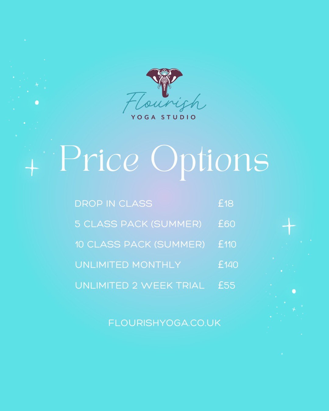 ☀ SUMMER PRICING ☀

We've added a 20% discount to our class packs, so it's the perfect time to save while you move at Flourish! 

We offer yoga, pilates, barre and yogalates, as well as workshops, monthly park yoga and online meditation 🙏

#Flourish