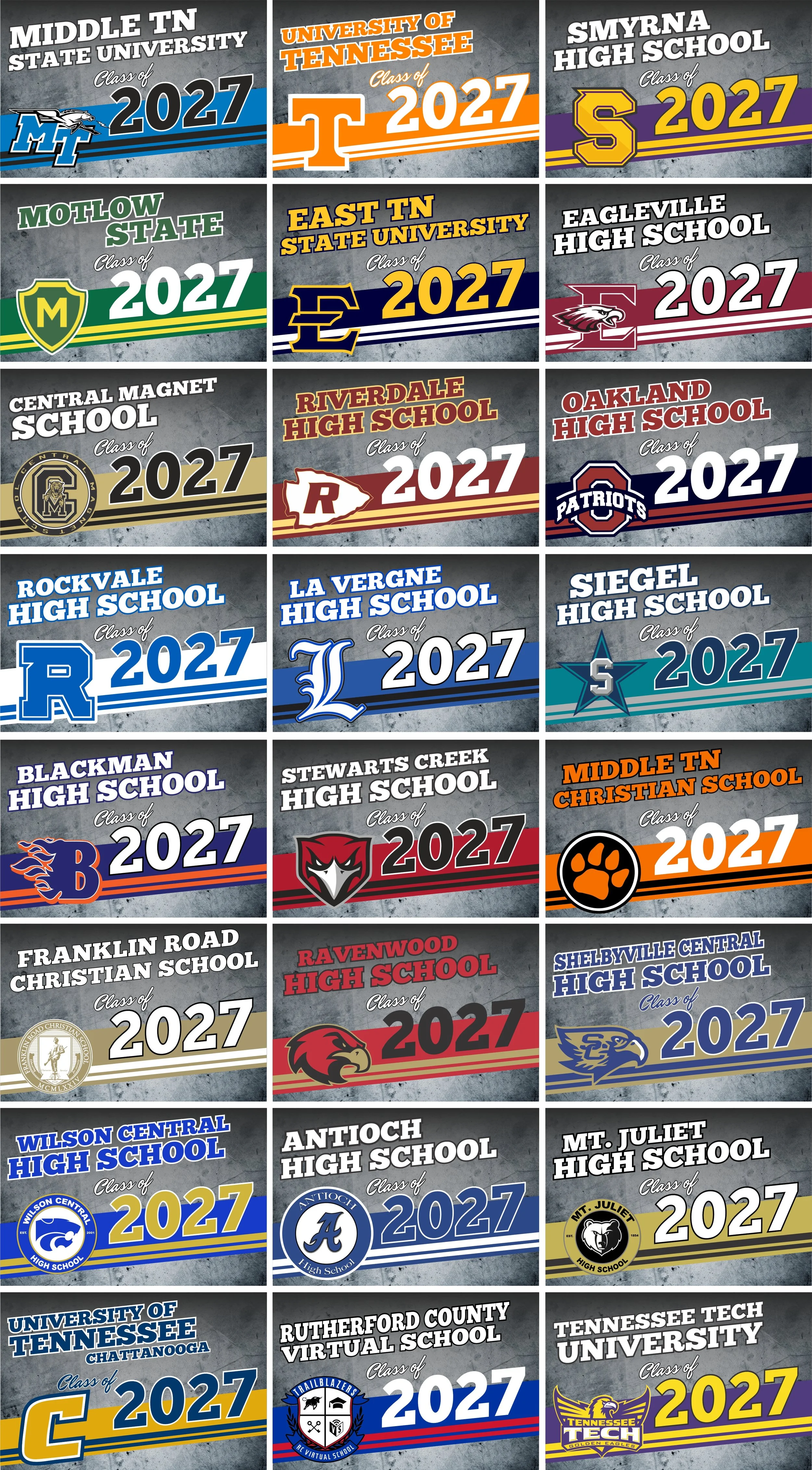 Class of 2027 Yard Sign (PICK UP ONLY)