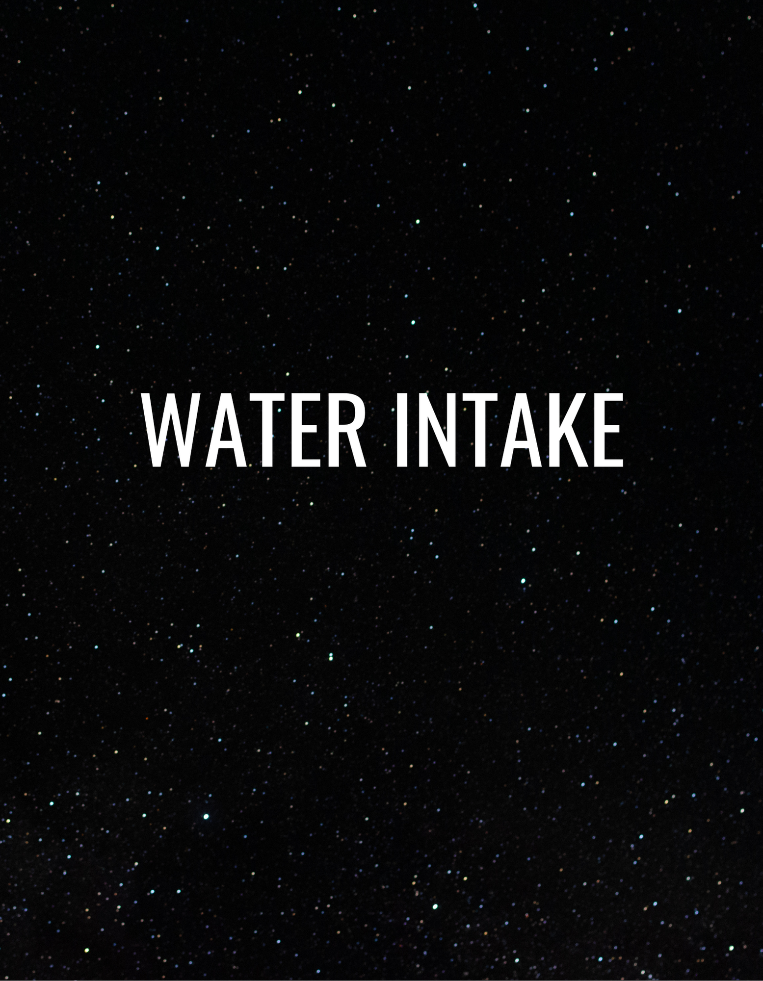 Water Intake