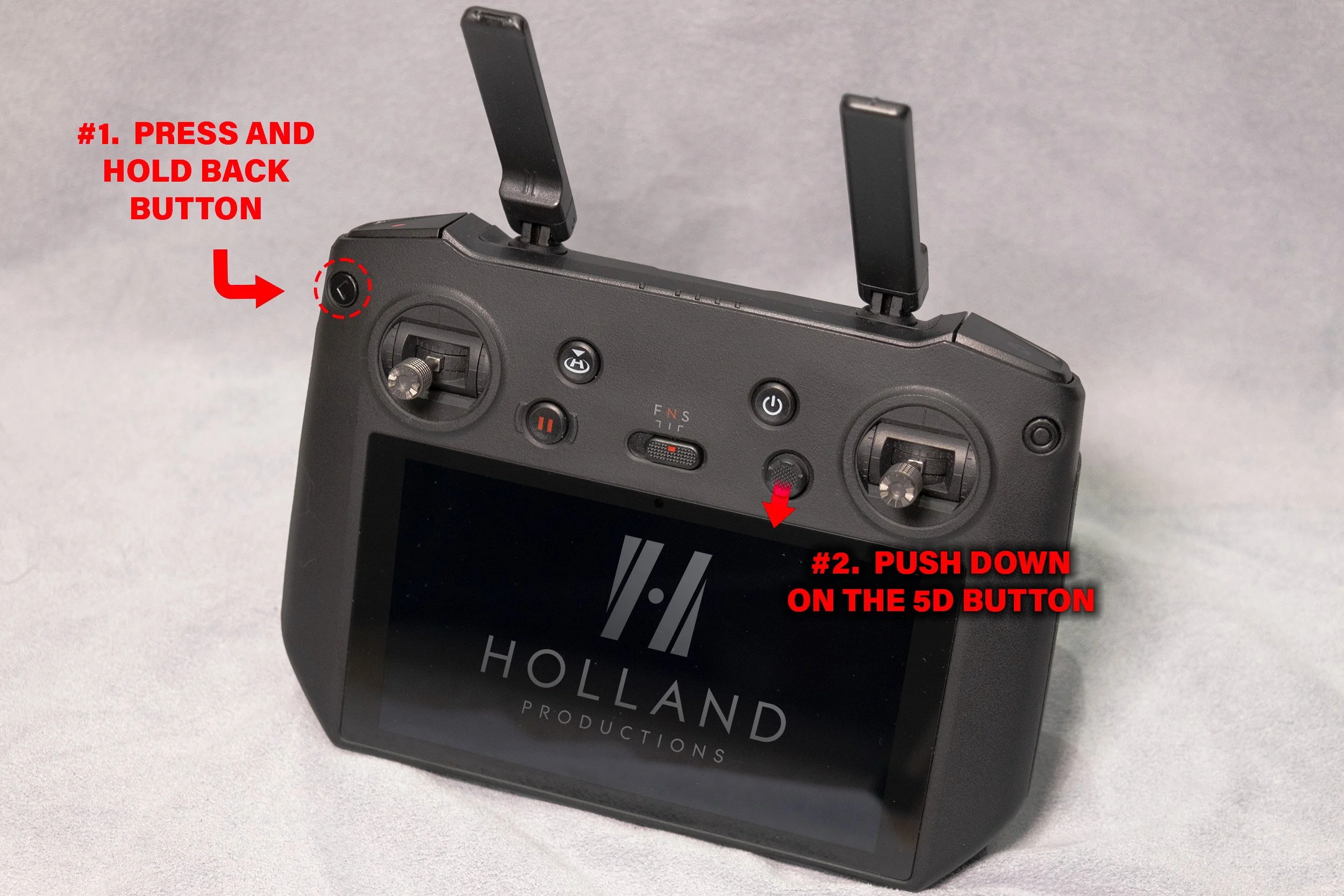 DJI RC Pro Enterprise  Screen Capture Quick Menu Option 2