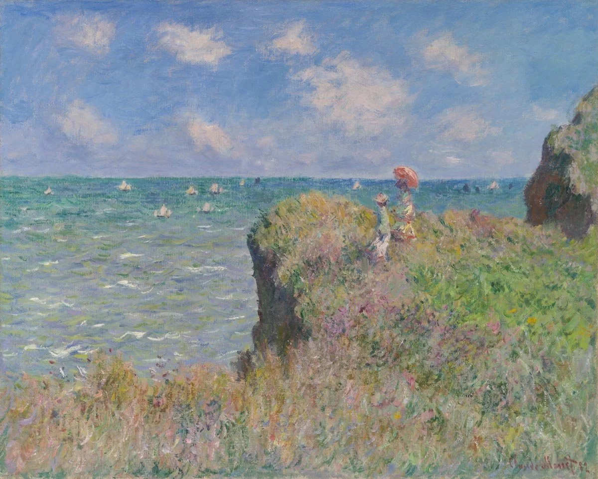 Claude Monet, Cliff Walk at Pourville, 1882