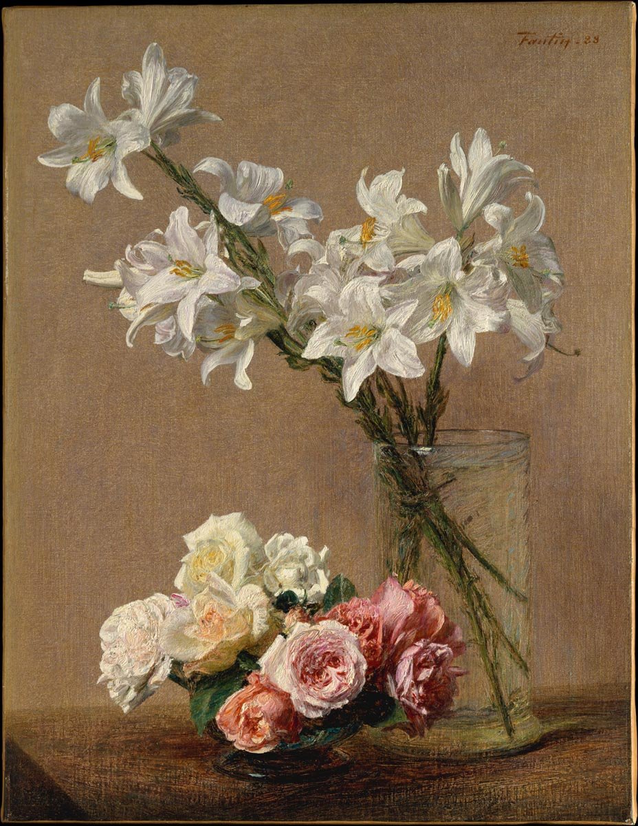 Henri Fantin-Latour, Roses and Lilies, 1888