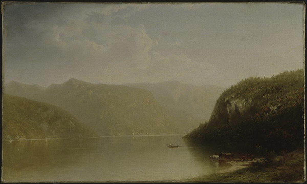 John William Casilear, Mountain Lake Scene, 1883