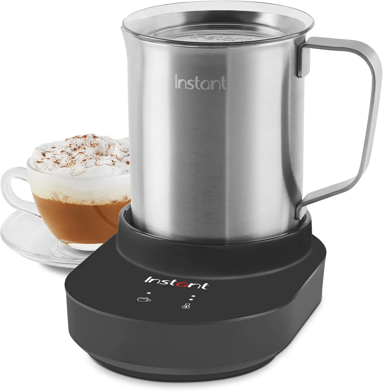 nstant Pot Instant Magic Froth 9-in-1 Electric Milk Steamer and Frother,17oz Stainless Steel Pitcher,Hot and Cold Foam Maker and Milk Warmer for Lattes,Cappuccinos,Macchiato