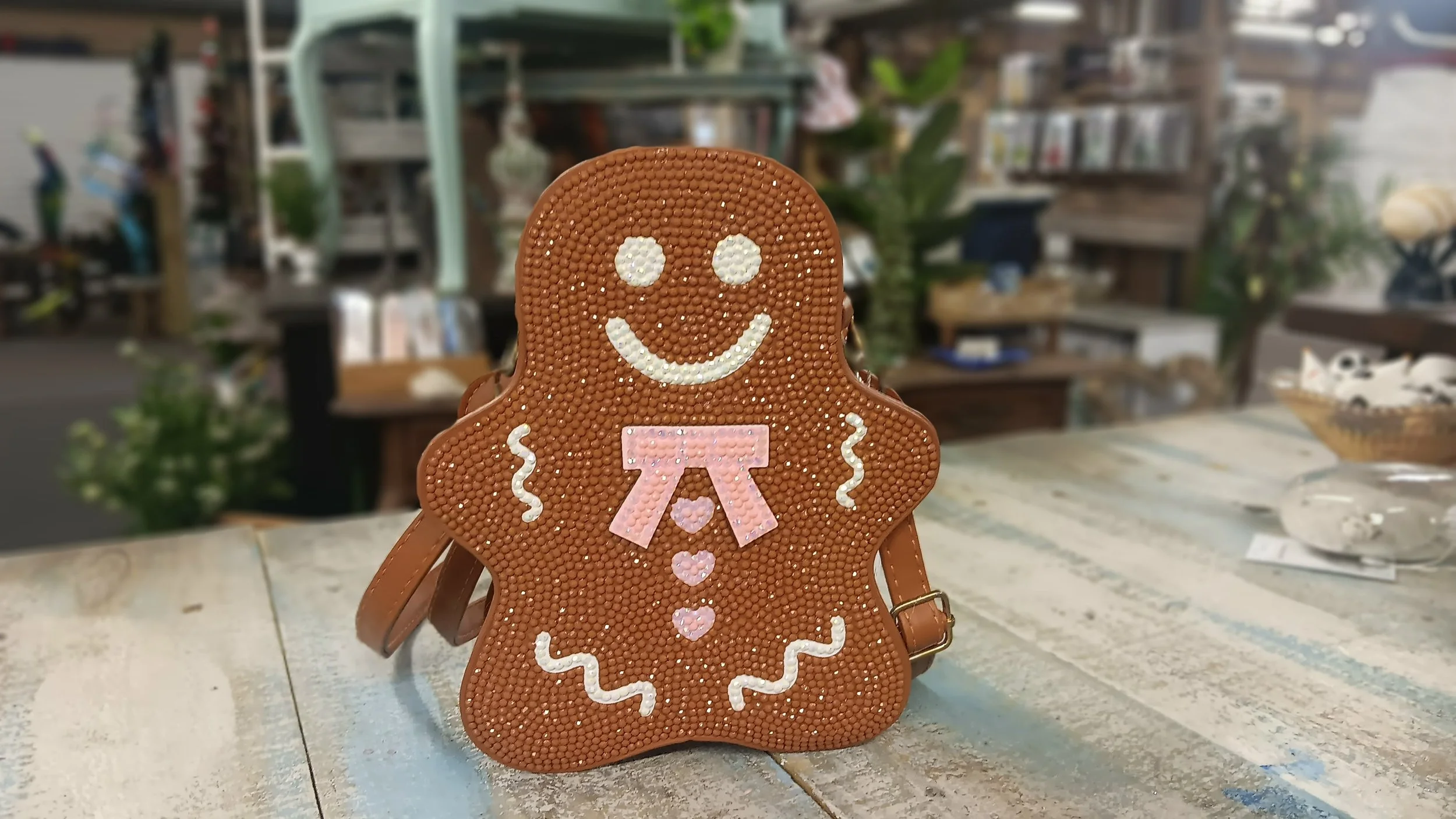 Holiday Gingerbread Man Mini Sling