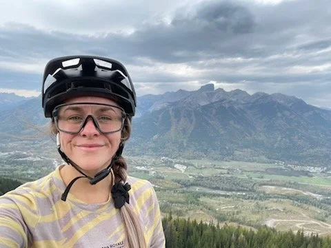 Jenn Burroughs, a Physiotherapist in Fernie, does bike fitting