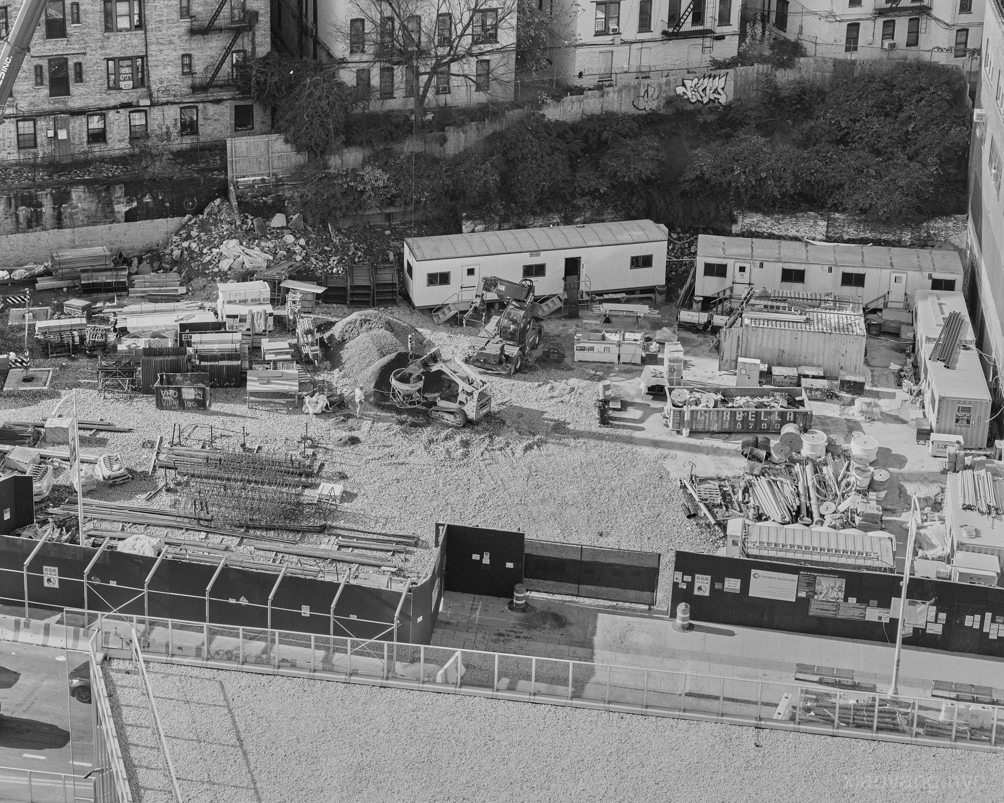 Construction site at Manhattanville, New York City, 2022.