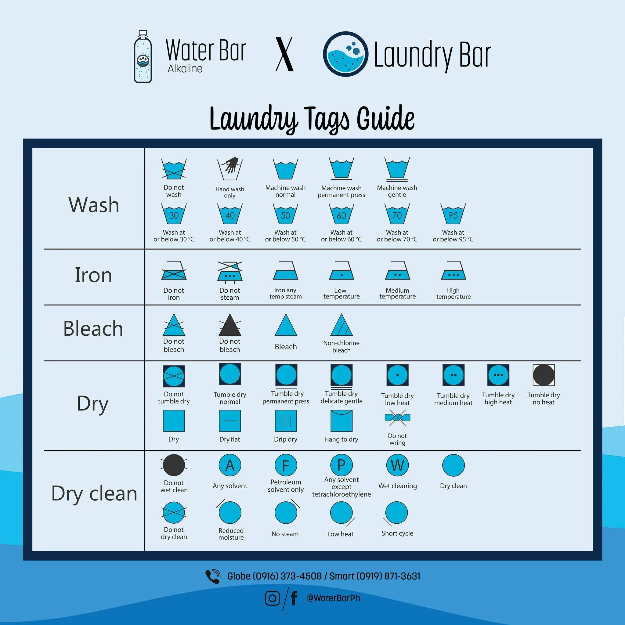 Laundry Tag Guideline on how to wash, dry and press your clothes.  #LaundryBarPh #DirtyClothes Laundry Bar 
.
.
#laundrydelivery  #laundrypickup #laundryph #cleanclothes #laundryservice  #washclothes #laundrymanila #laundrymnl