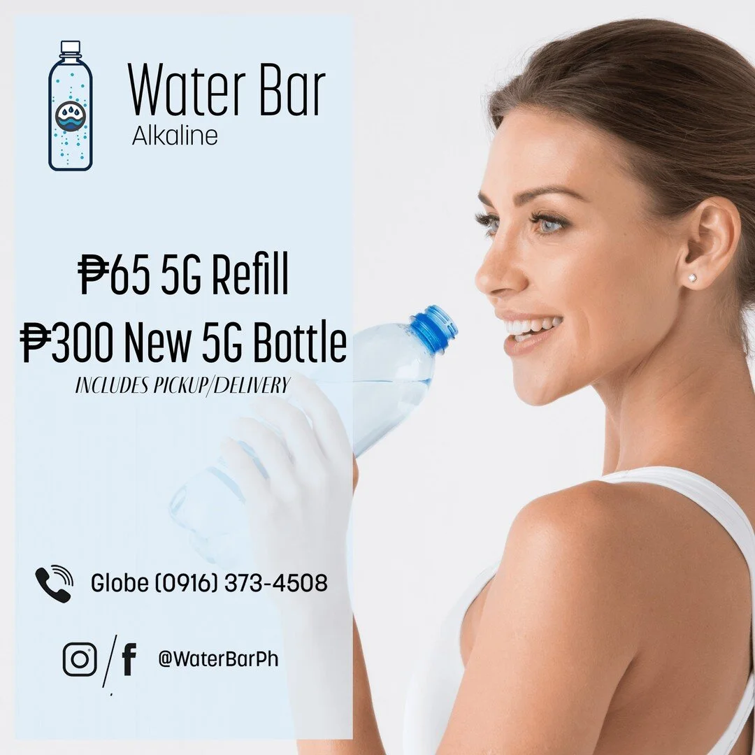 We deliver to Makati &amp; BGC.  #WaterBarPh Water Bar 
.
.
#WaterDelivery #alkaline #drinkmorewater #hydrate #stayhydrated #WaterMnl #minerals #antioxidants