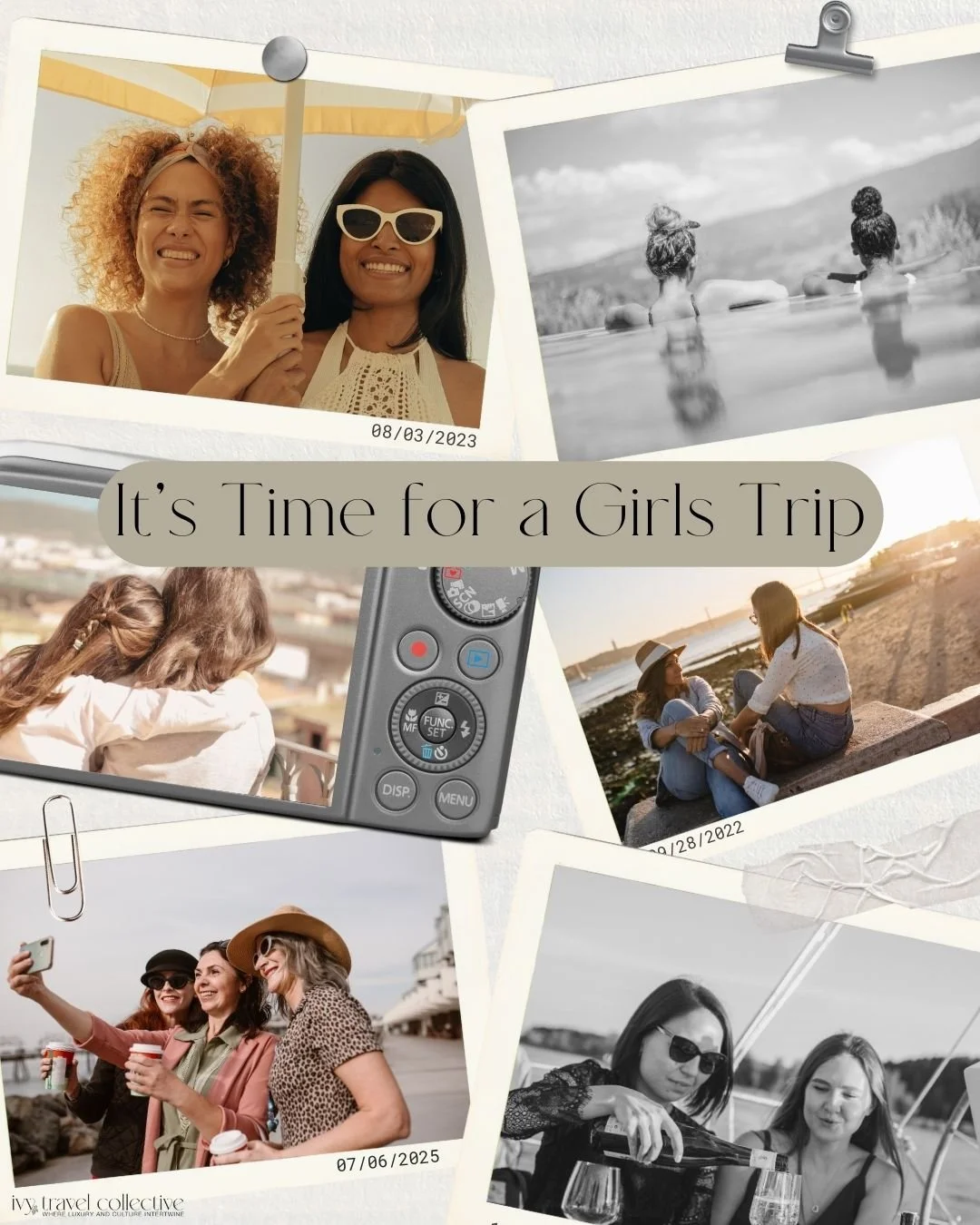 Get the trip out of the group chat. 

At Ivy, we love planning girls&rsquo; getaways&mdash;and we know how to make each one perfectly tailored to your crew. 

Beach getaway in the Caribbean? Skiing in Utah? Wine in France? Yoga in Costa Rica? 

Ivy c
