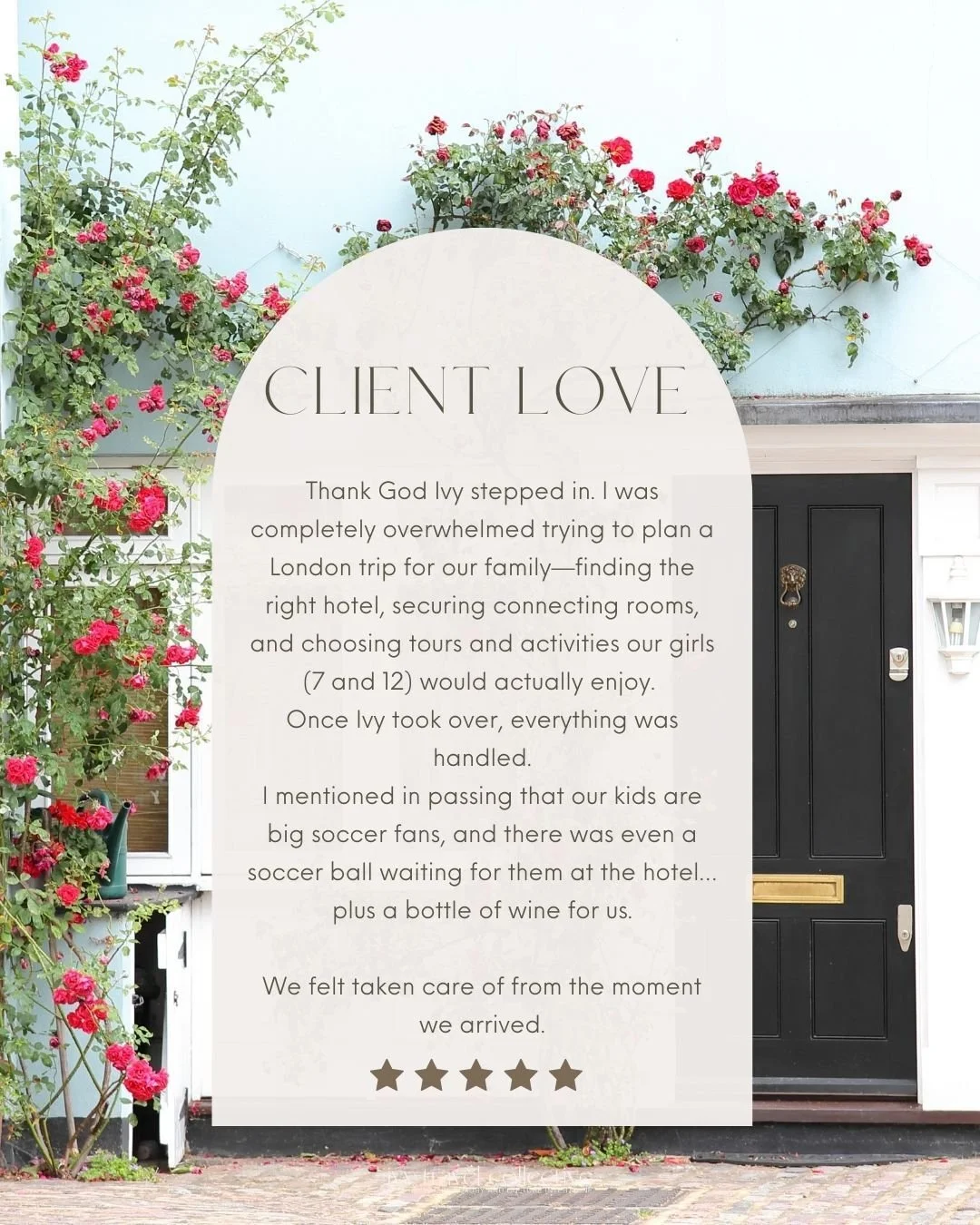 When travel feels overwhelming, it&rsquo;s time to hand it over.

From family-friendly planning to thoughtful touches that make everyone feel seen&mdash;this is what we do best.

London, done right 🇬🇧✨

#ClientLove #IvyTravelCollective #FamilyTrave