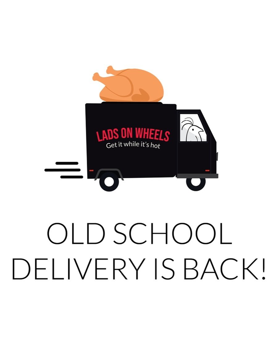 Lads On Wheels - Old School Delivery Is Back!! 

Thursday to Sunday 5-7pm w deliver direct to you with our friendly Chicken Lads driver.

No menu mark ups just a $10 flat delivery fee. Note 4km radius from Hampton.

Get It Now Get It Hot. 

+ Takeawa