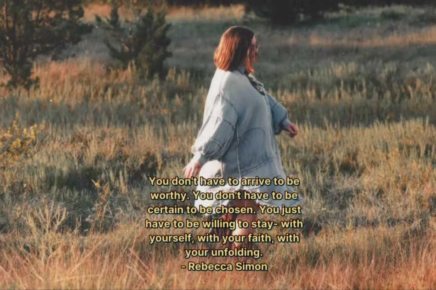 You don't have to arrive to be worthy. You don't have to be certain to be chosen. You just have to be willing to stay- with yourself, with your faith, with your unfolding. 
- Rebecca Simon
#mondayinspiration #staythecourse #youareenough #youareloved