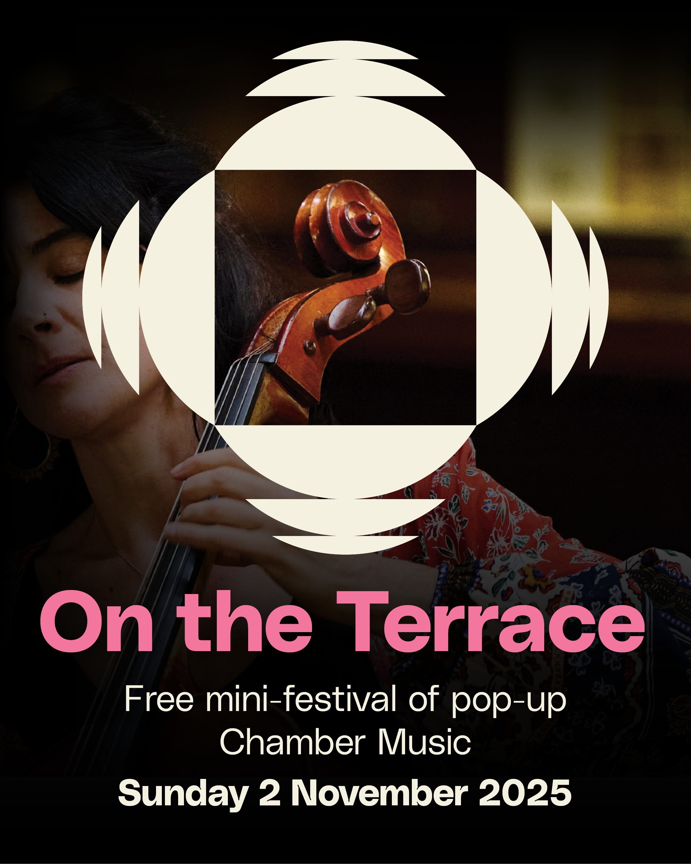 A poster advertising Chamber Music Adelaide's 2025 On the Terrace Festival