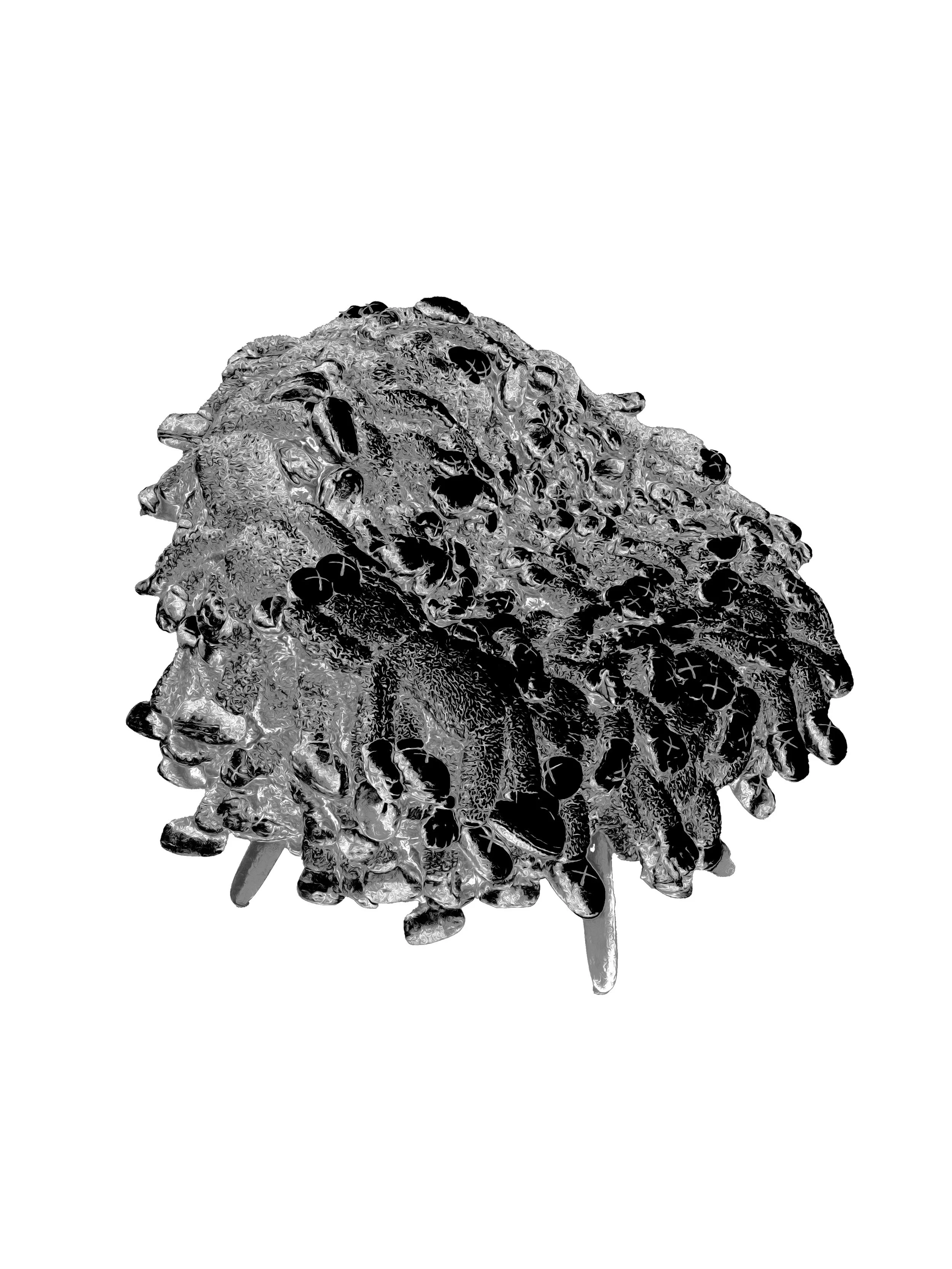 Inverted Oiled Metallic, 2022
Graphic Design