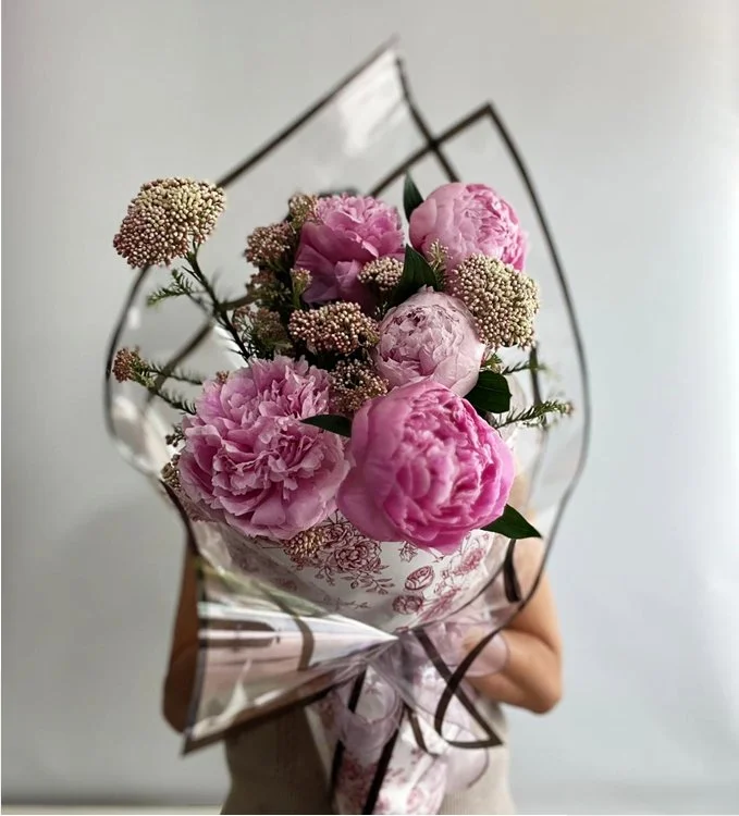 Mum's Endless Love (Peonies and Rice Flowers)