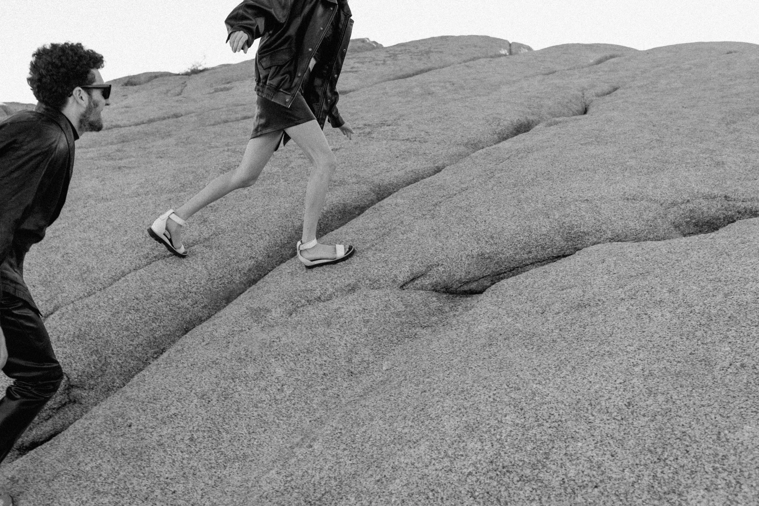 Joshua Tree National Park Engagement Photos on 35mm Film