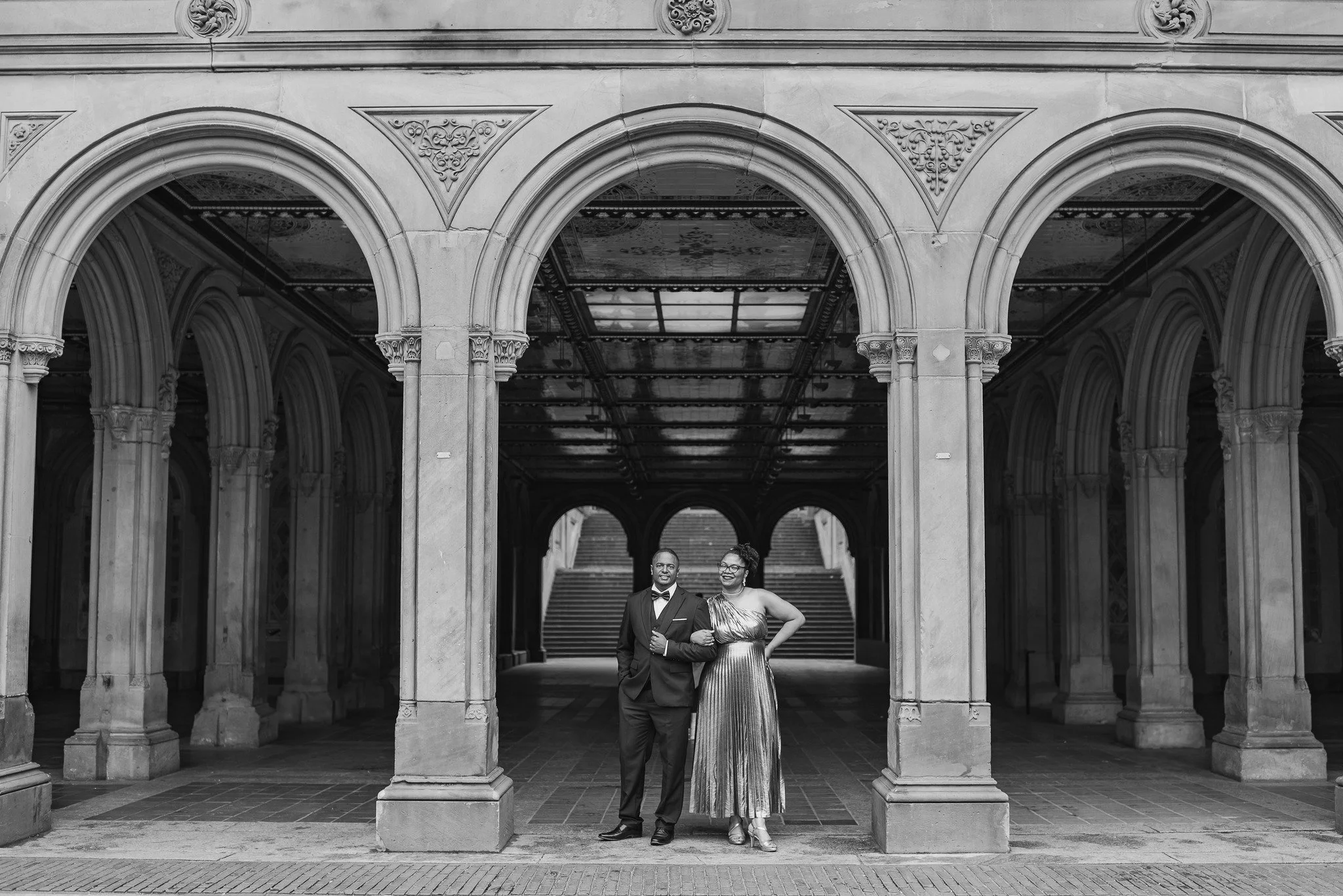There&rsquo;s just something about Central Park &mdash; the arches, the light, the history &mdash; it feels like the city itself is celebrating love right alongside you. ✨

Photographing couples here is one of my favorite things in the world. The way