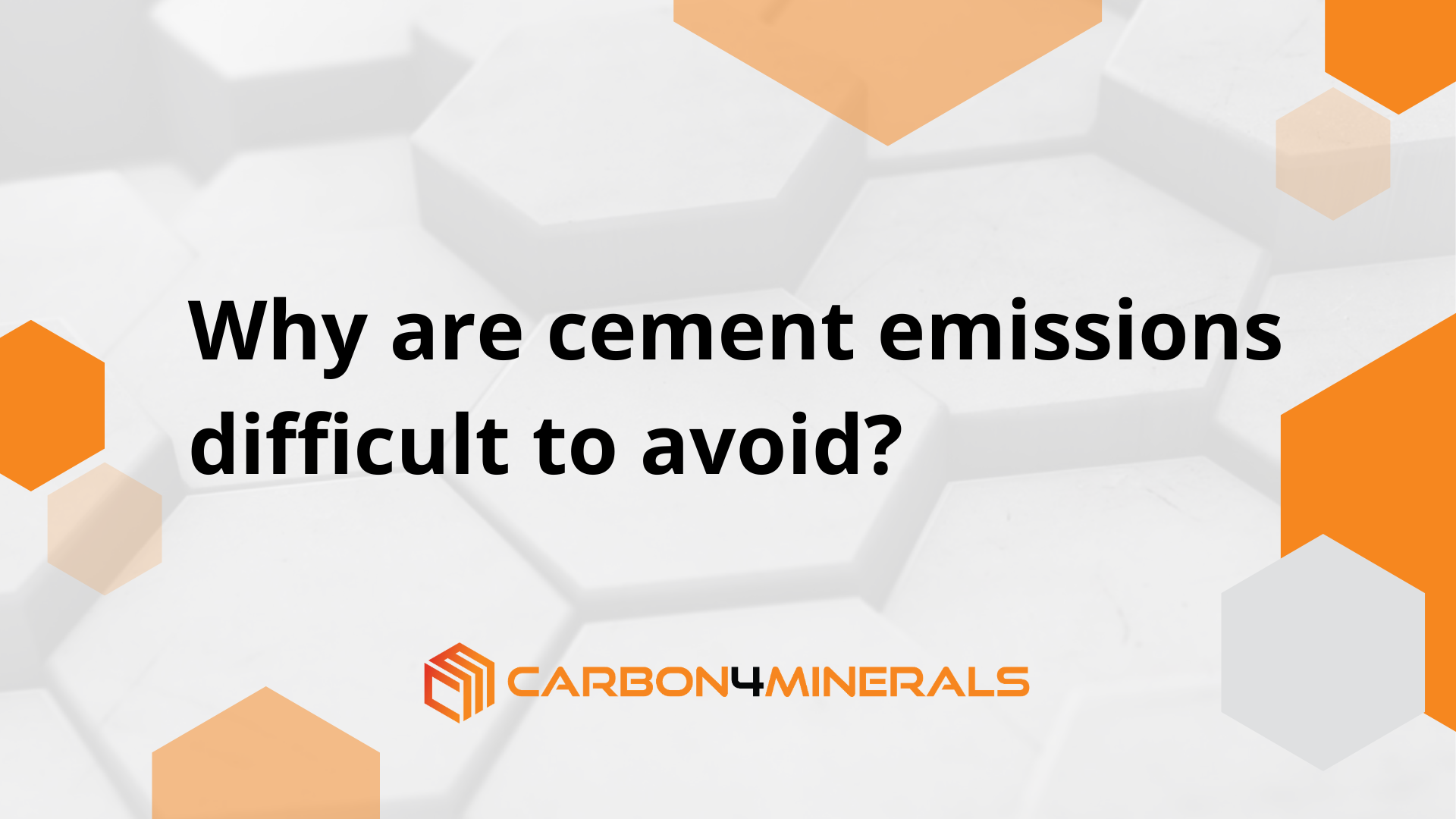 Why are cement emissions difficult to avoid?