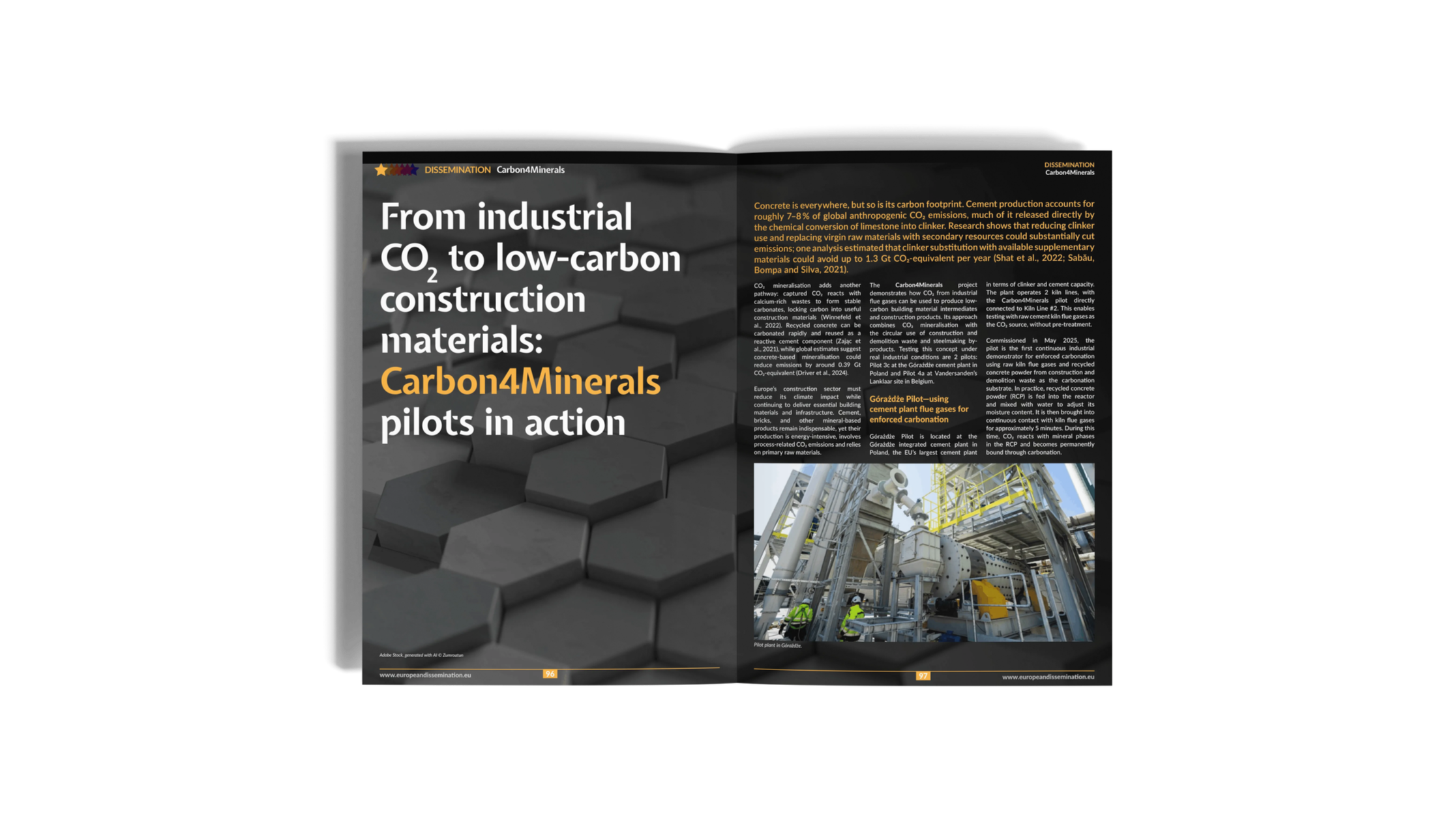 Carbon4Minerals pilots featured in the Project Repository Journal