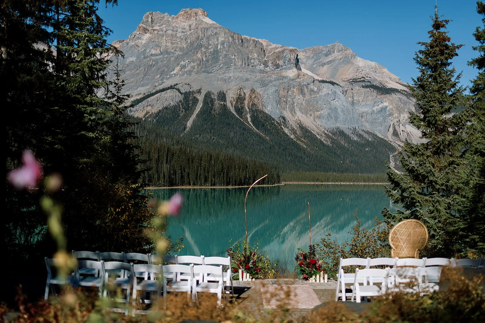 THERESE &amp; ROB, emerald lake lodge wedding