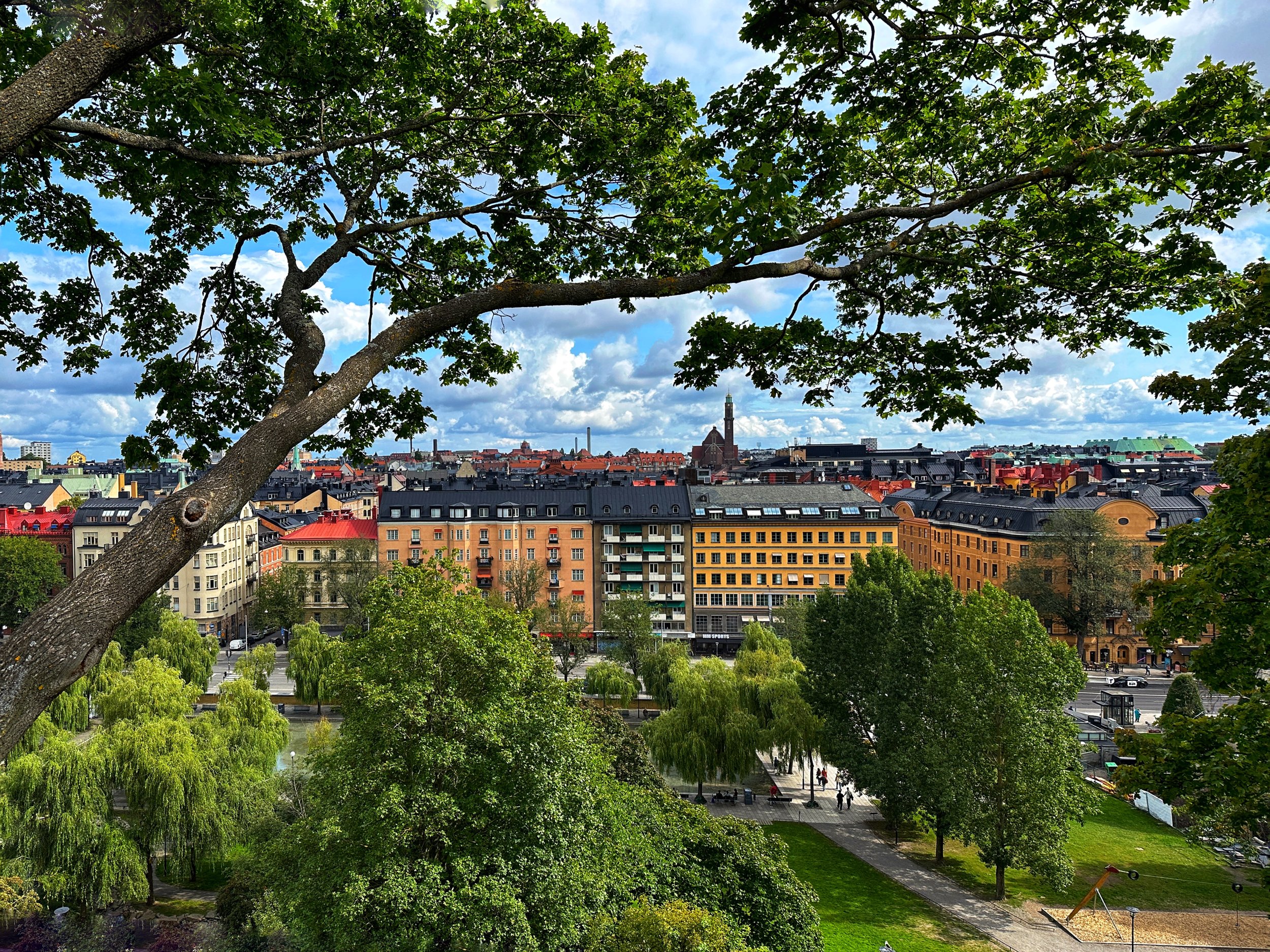 View from Observatory Park in Stockholm