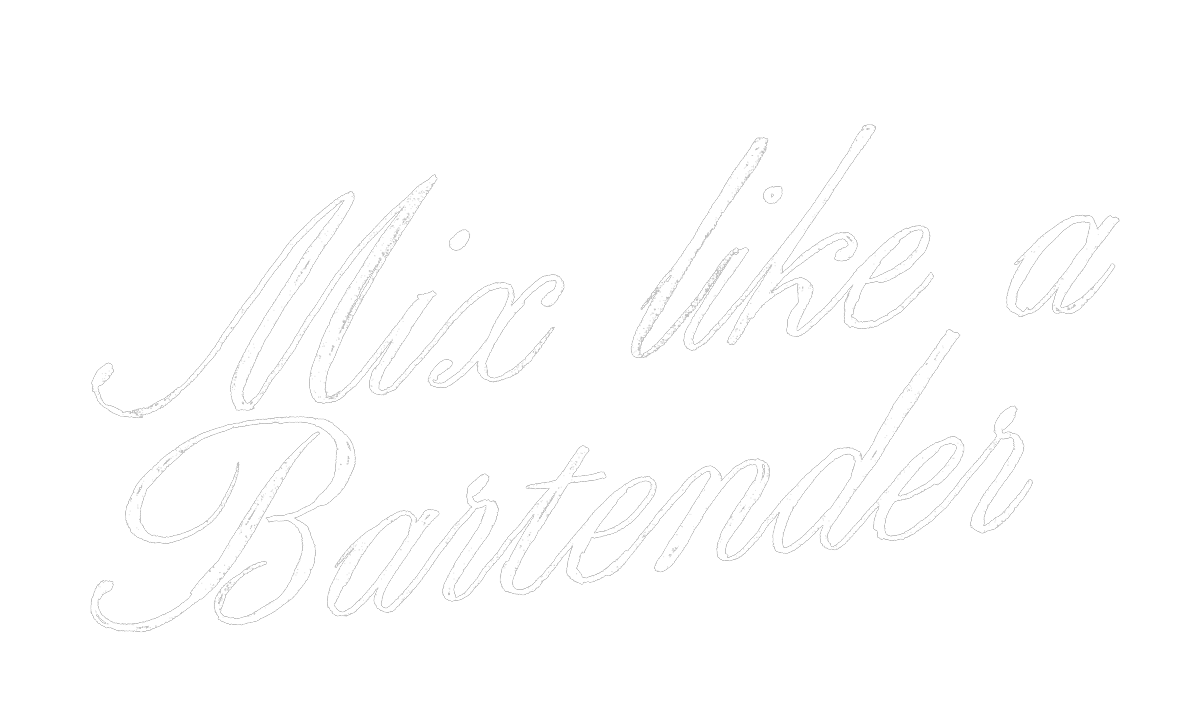 GAVIE GIN Mix Like a Bartender cocktail recipe logo.